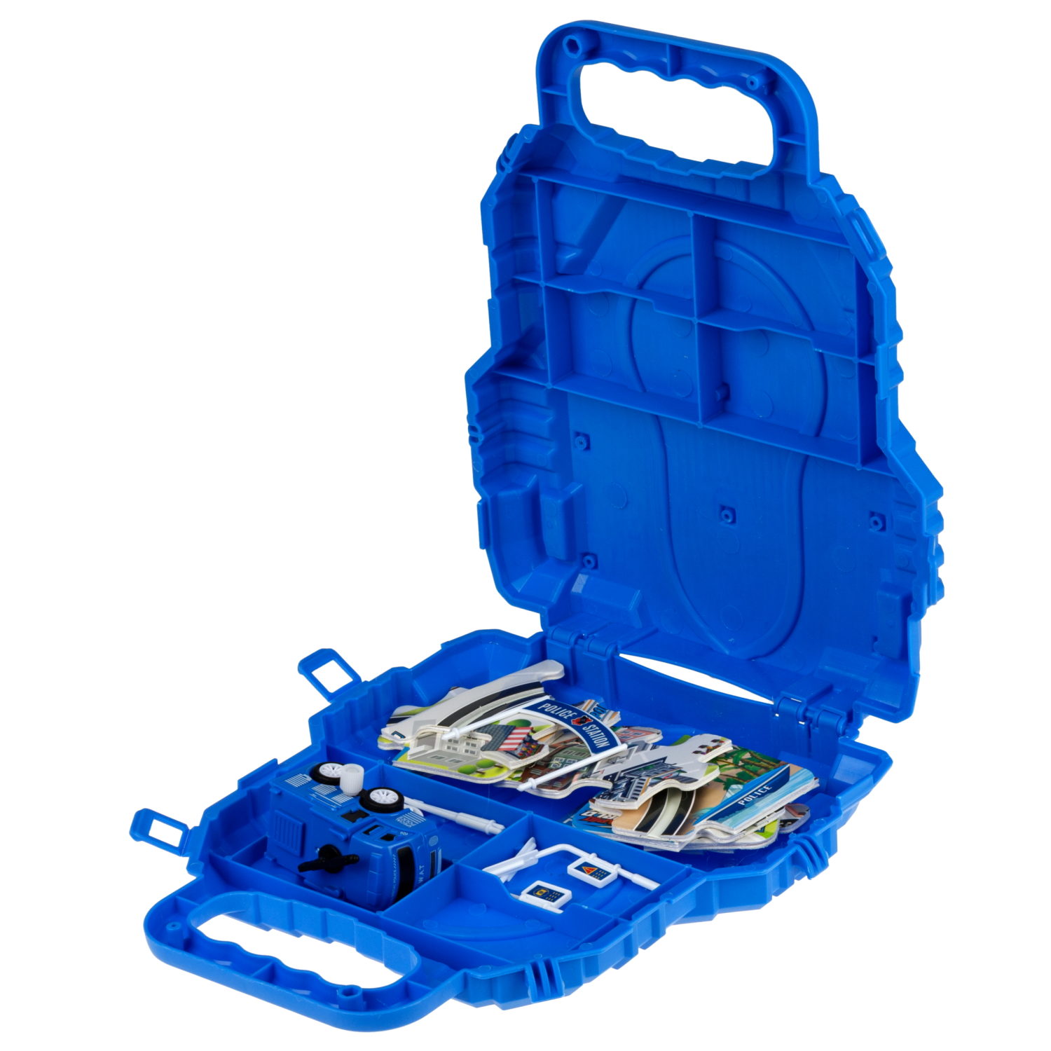 Игровой набор 1TOY Пазл-трек "Экстренные службы полиция" с машинкой, 15 деталей