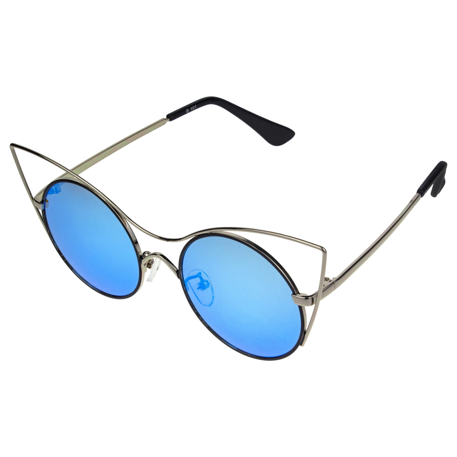 Очки солнцезащитные детские Lukky Fashion "Кошачий взгляд", с зеркальным эффектом