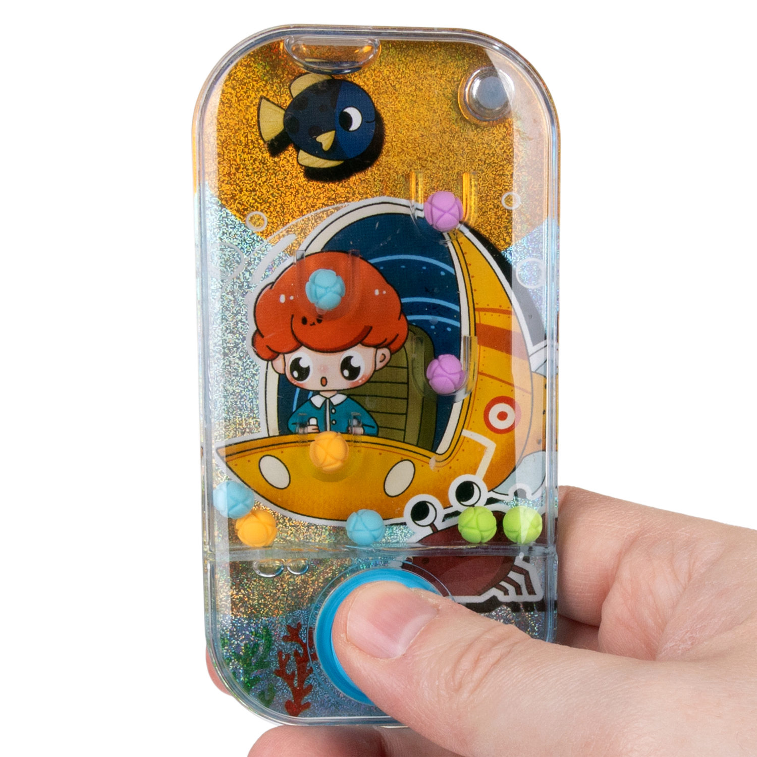 1TOY Игра с водой забрось мячики дайверы, 3 вида в асс. 11,5*6*2см, 24 шт в дисплей боксе