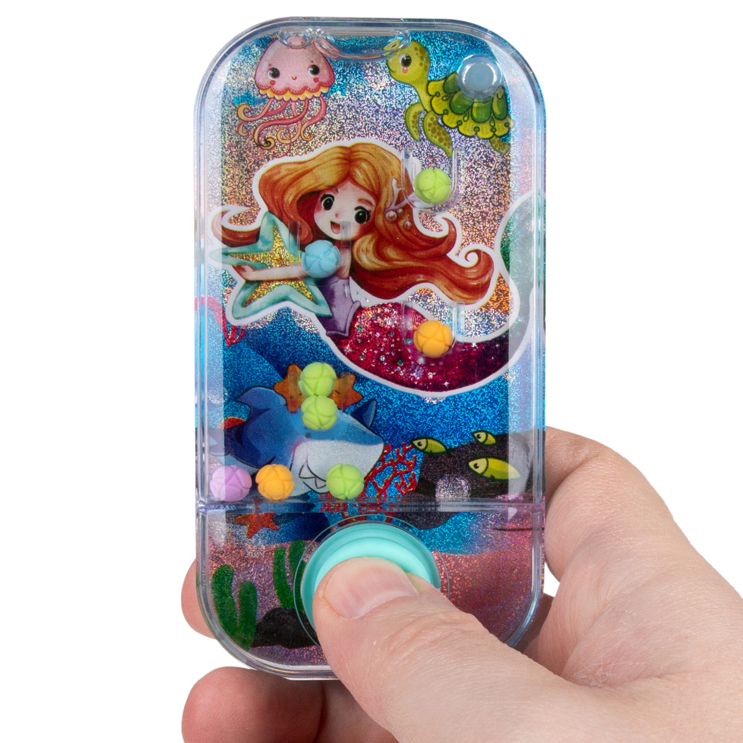 1TOY Игра с водой забрось мячики русалочки, 3 вида в асс. 11,5*6*2см, 24 шт в дисплей боксе