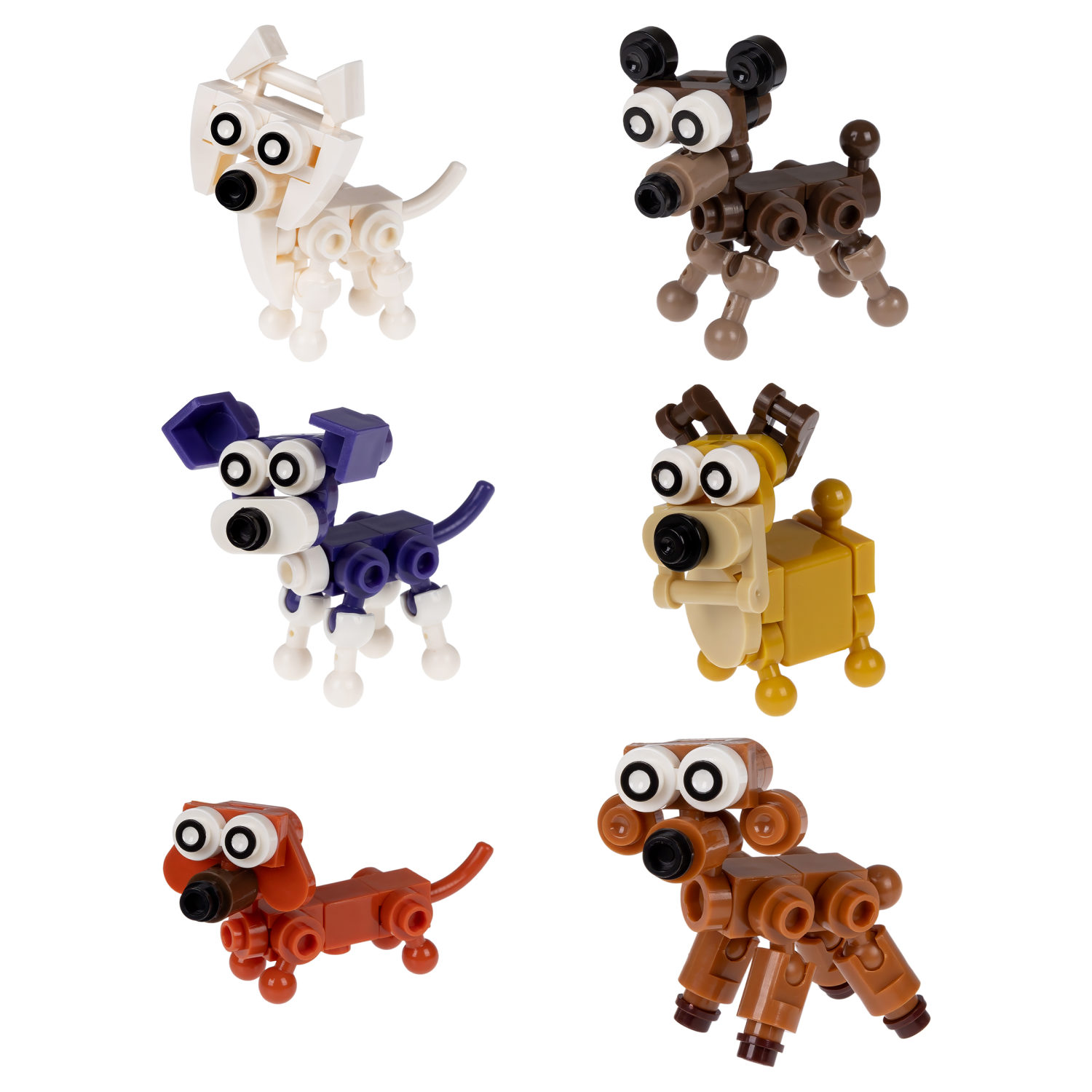 1Toy Blockformers "Собачки" (д/б 12 шт., в асс. 6 видов, коробка)