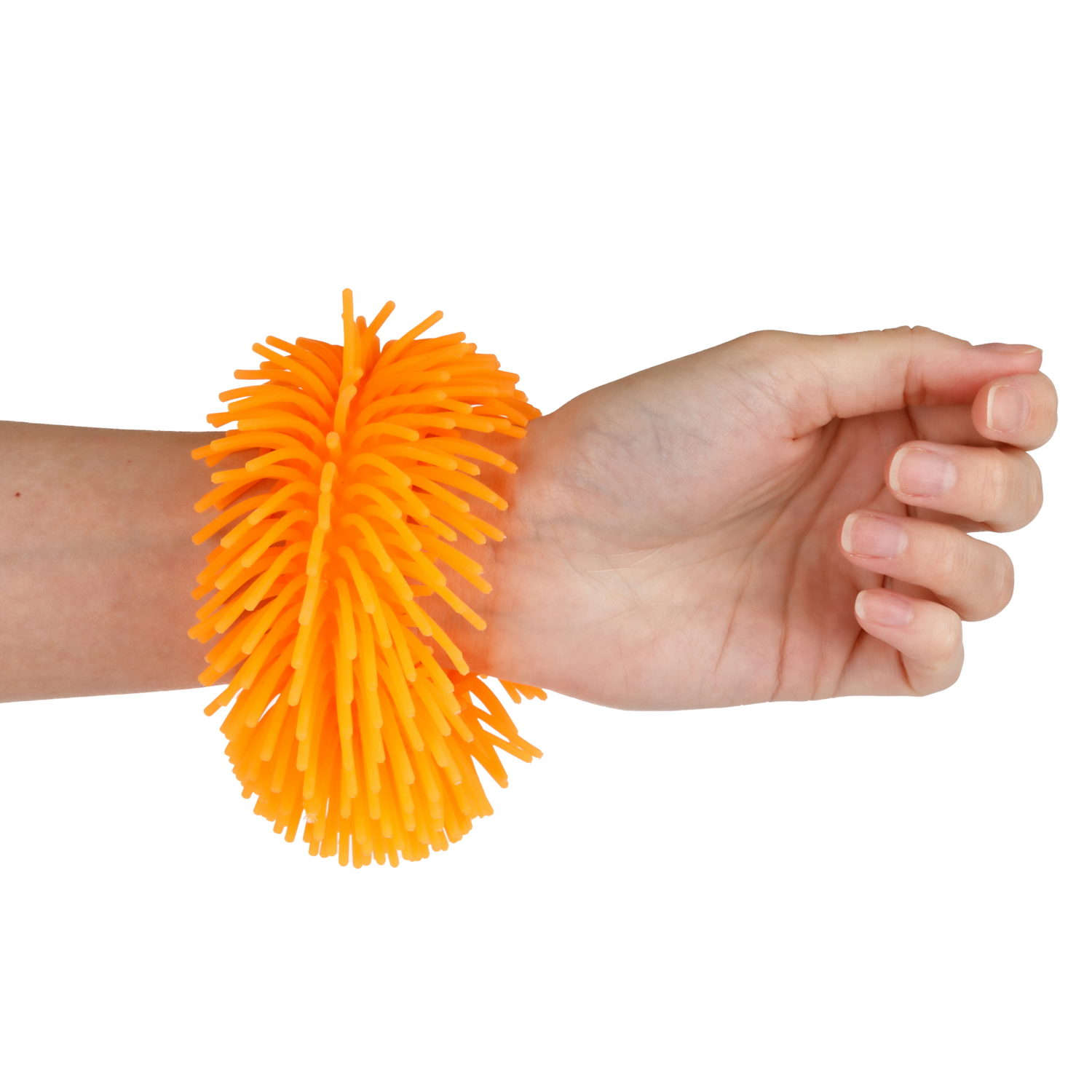 1TOY эластичный браслет-антистресс ЛАПША, однотонный, 6 видов в асс.