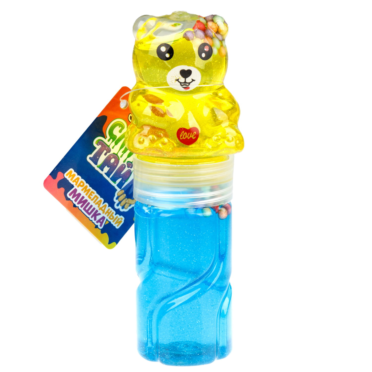 Слайм в банке 1TOY Мармеладный мишка, в ассортименте