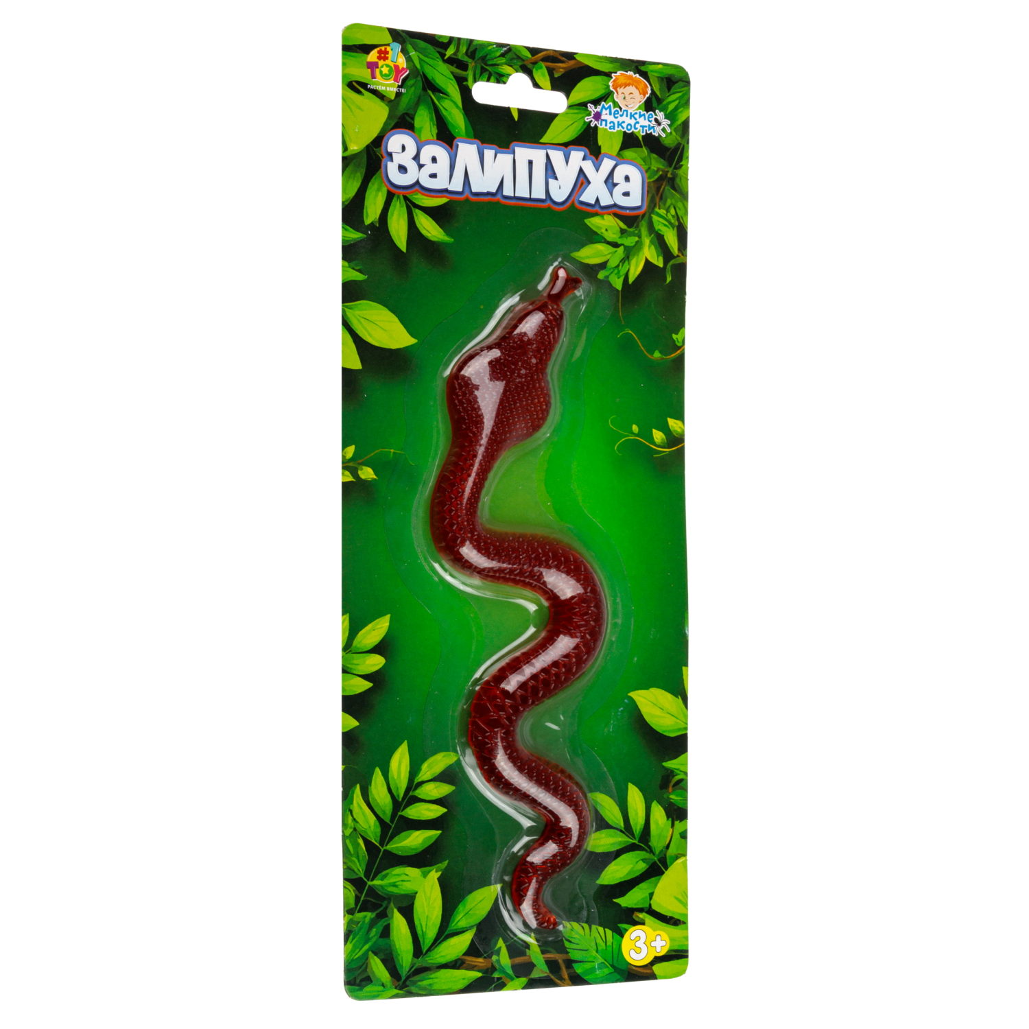 Жмяка липучая 1TOY Залипуха Змея, лизун