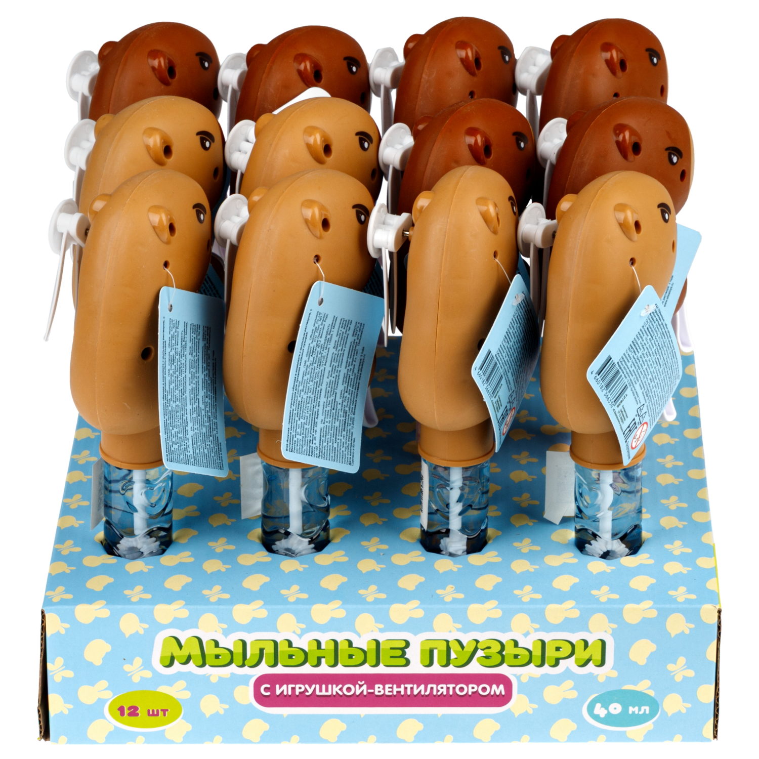 Мыльные пузыри 1TOY Мы-шарики! Капибара, 40 мл