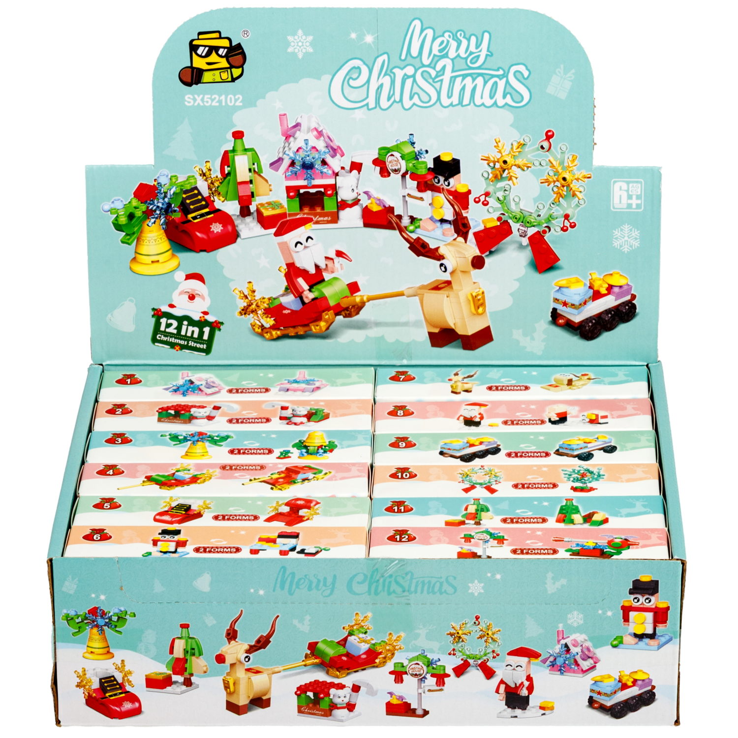 Конструктор 1TOY Blockformers С Новым годом! 12 видов, от 23 до 29 деталей