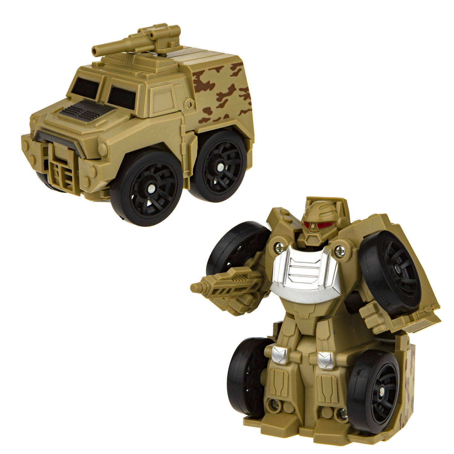 1TOY Мой первый трансформер: военная серия, Бронетранспортер, 6 см