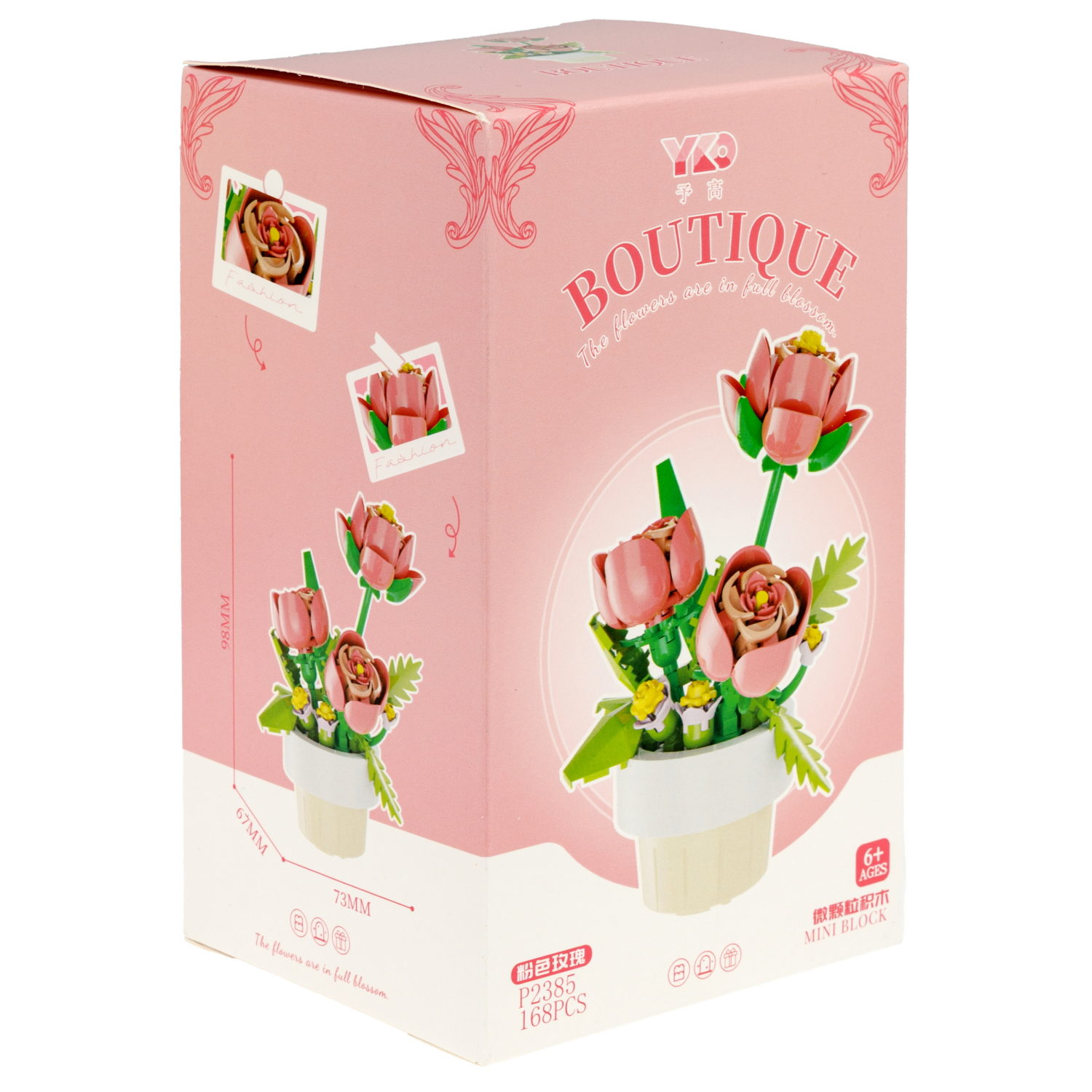 Конструктор 1TOY Blockformers "Цветы в горшках", 9 видов, от 138 до 223 деталей