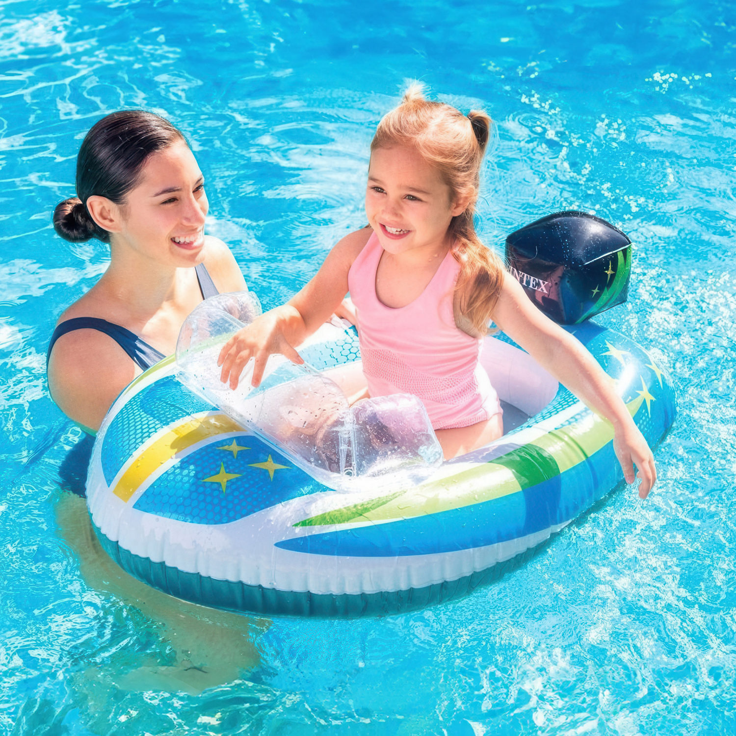 Лодка детская надувная Intex Pool Cruisers Самолет, 3-6 лет