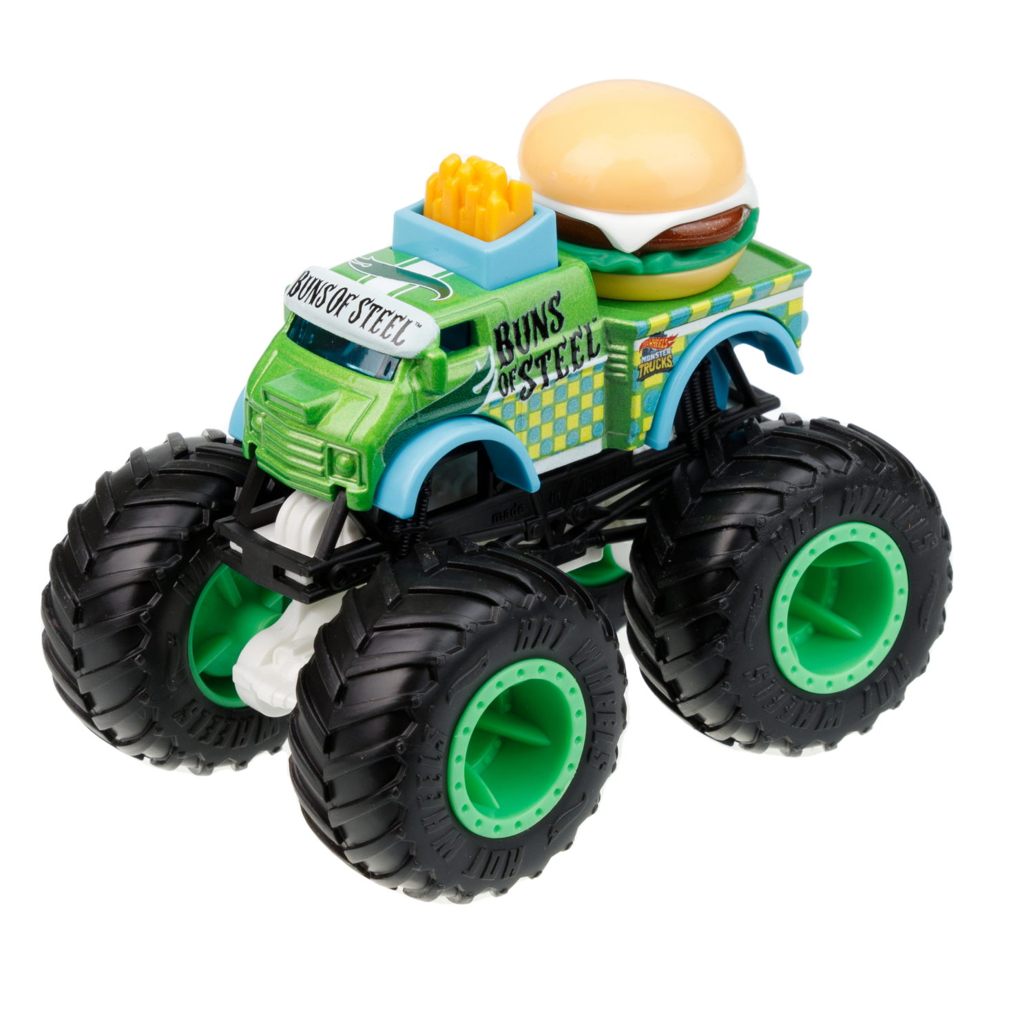 Hot Wheels Набор из 2-х машинок Монстер трак взаимное уничтожение Buns of Steel vs Fried Up