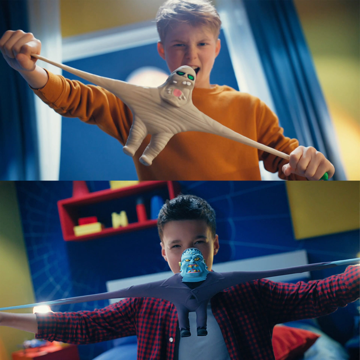 Тянущиеся фигурки 1TOY Monster Flex Maxi монстры тянучки, 21 см, 3 вида в ассортименте