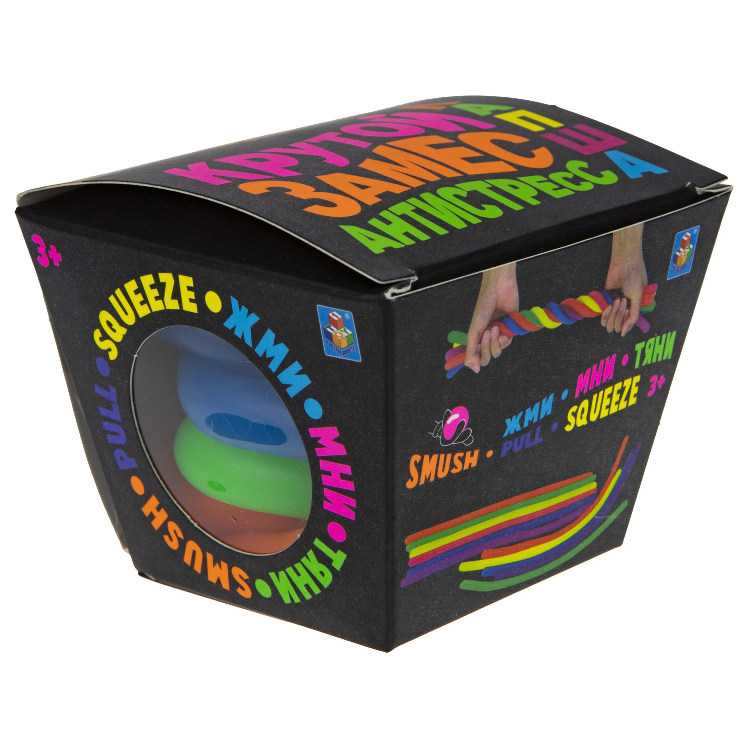 1TOY Крутой замес, игрушка-антистресс, лапша тянущаяся, 1 шт.