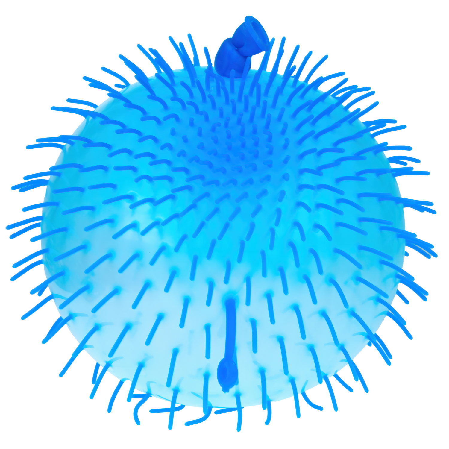 Игрушка ДУТИКИ 1TOY Ёжик йо-йо, максимальный размер 20 см, синий