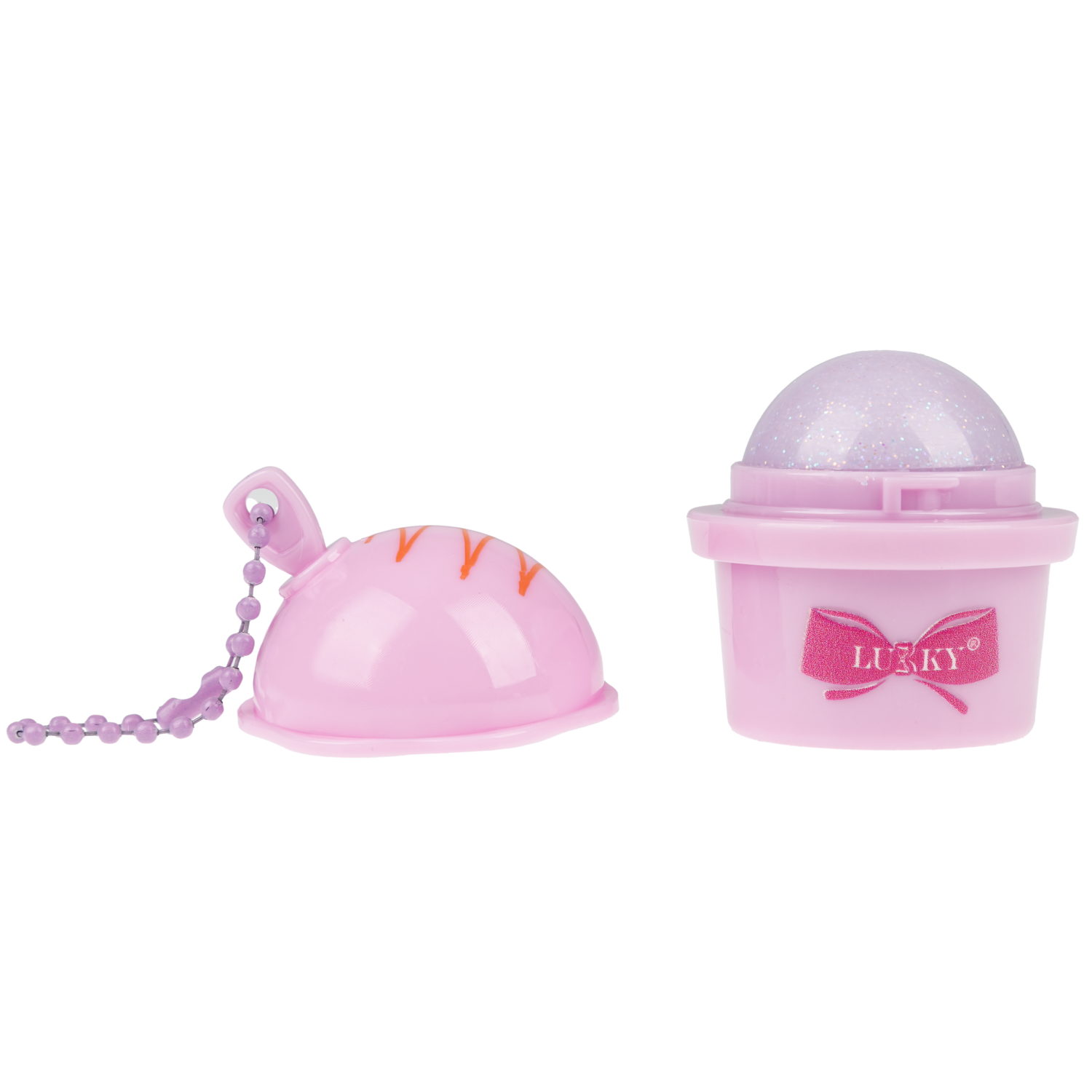 Бальзам для губ детский Lukky Dessert Smoothie, с блёстками, сиреневый, аромат ягодного десерта, 8 г