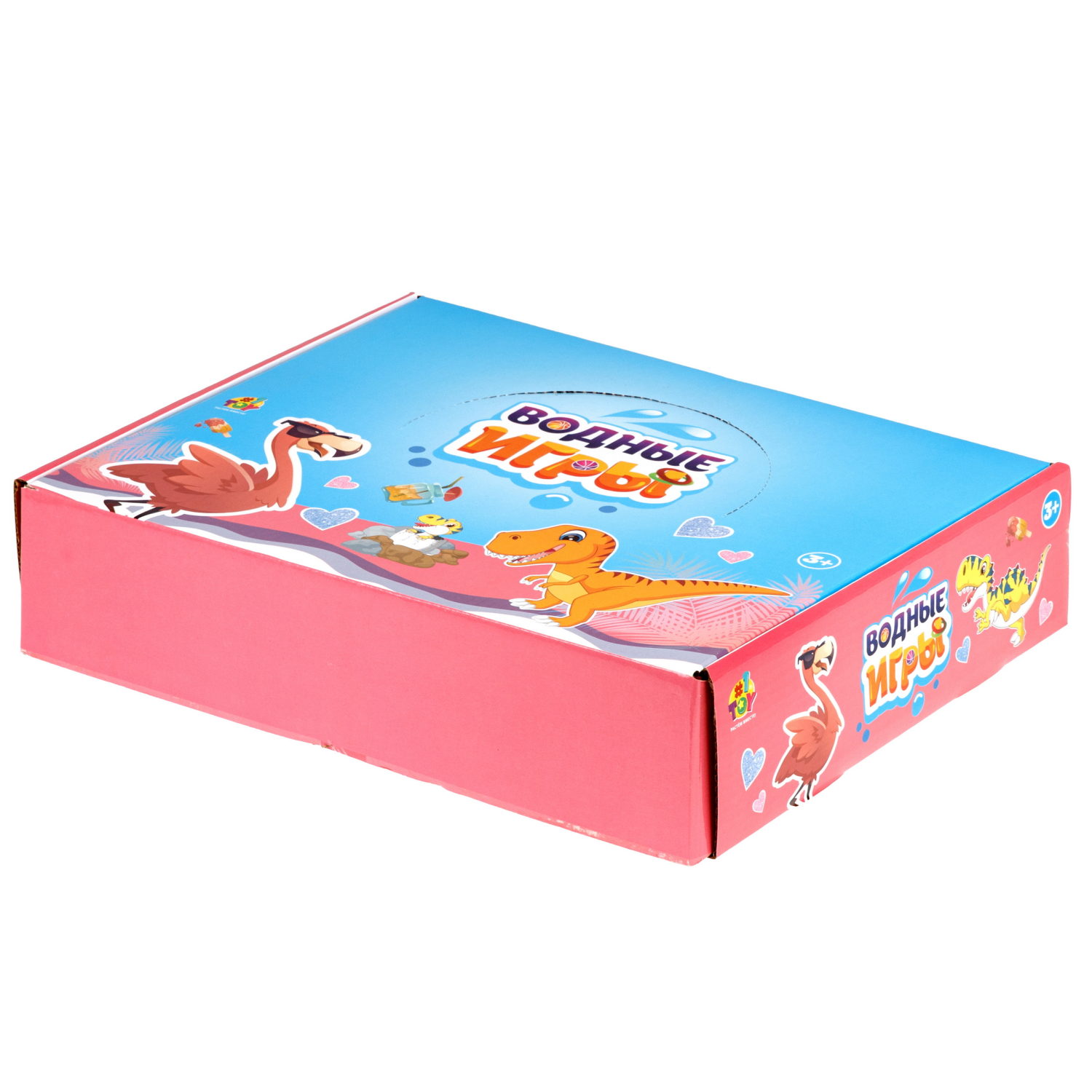 Водный тетрис 1TOY Игра с водой Насади колечки Динозавры, 15,5х7х2 см, 3 вида