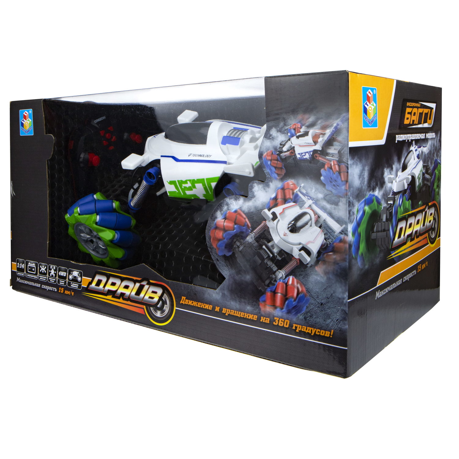 Машинка на пульте управления 1TOY  внедорожник