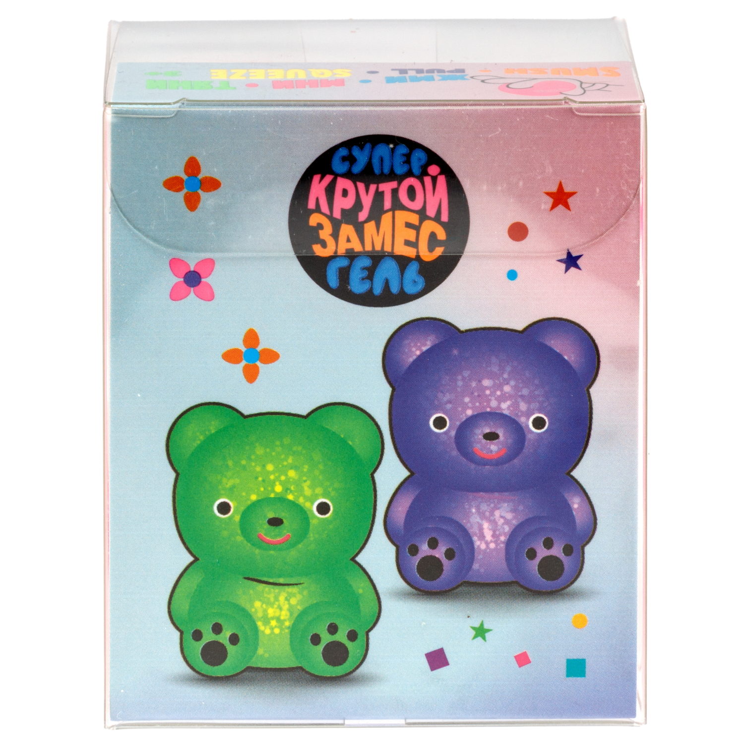 Антистресс-игрушка 1TOY Крутой замес Супергель Медведь,  в ассортименте, 9х8х5 см