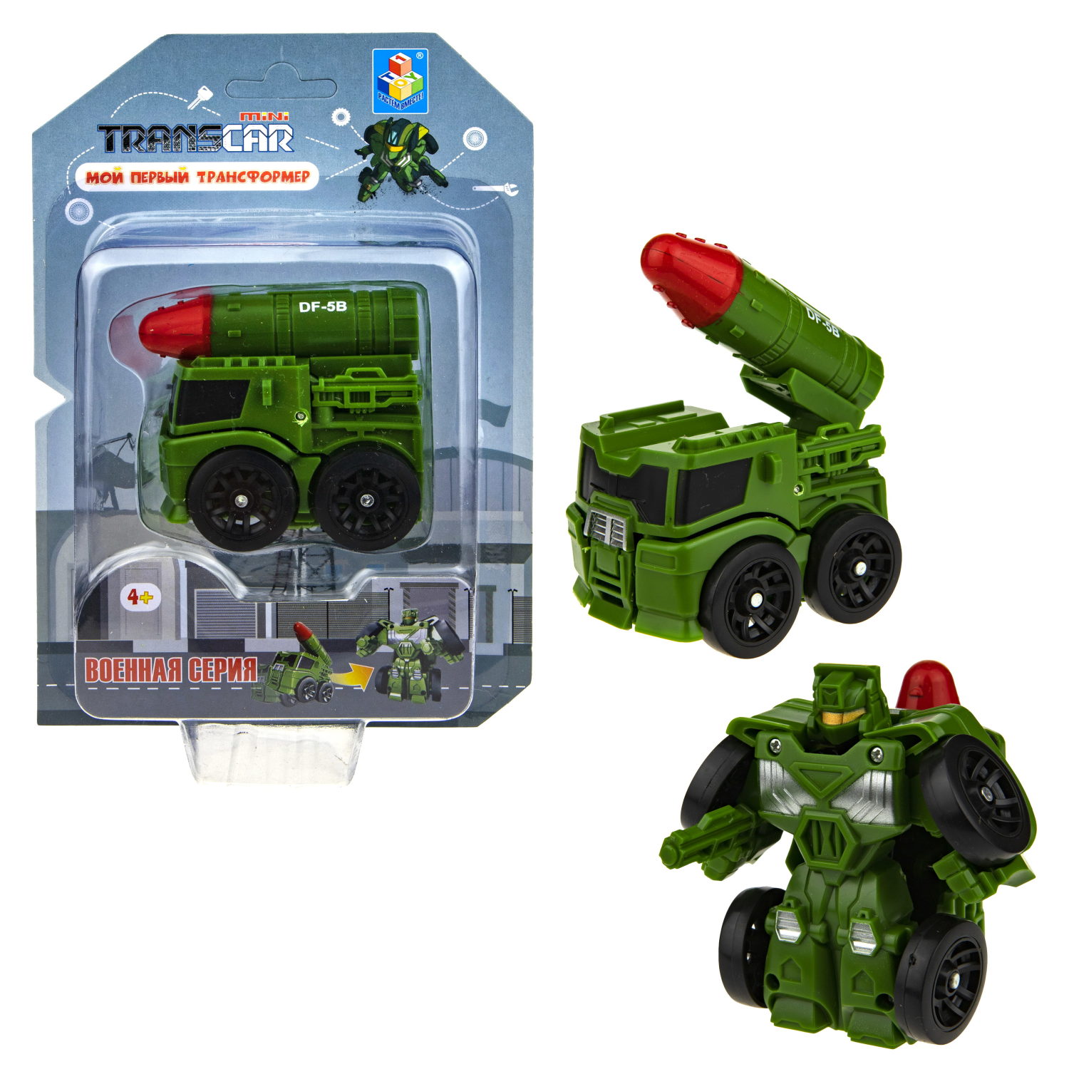 1TOY Мой первый трансформер: военная серия, Ракетный комплекс, 6 см