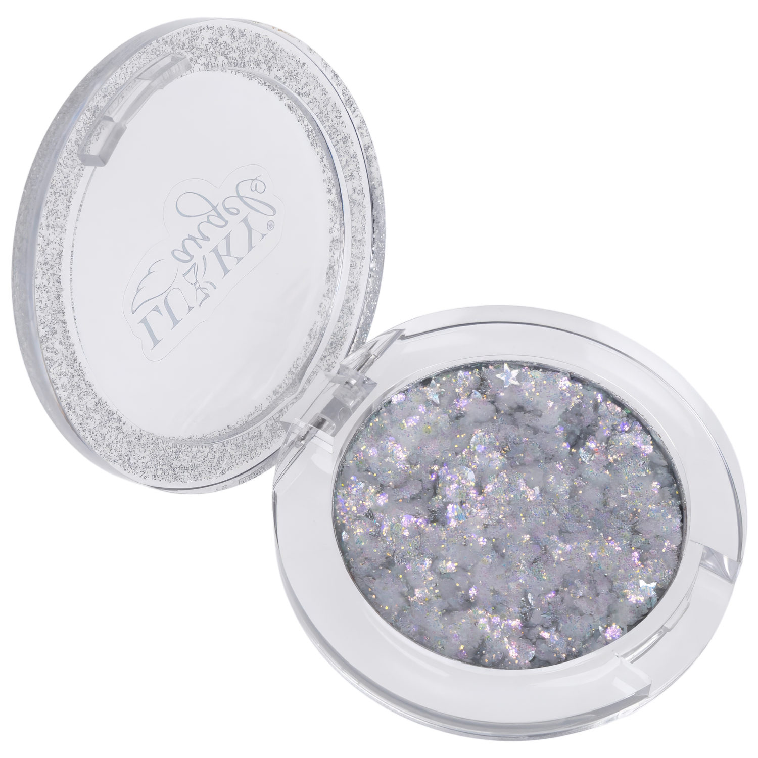 Гель-тени для век детские Lukky Angel, цвет сиреневый, эффект хамелеон, с блёстками и голографическими звёздочками, 1,7 г