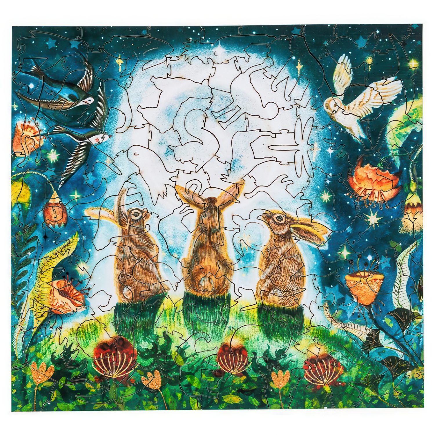 Деревянные пазлы Collection Animation  Сон, 53 детали