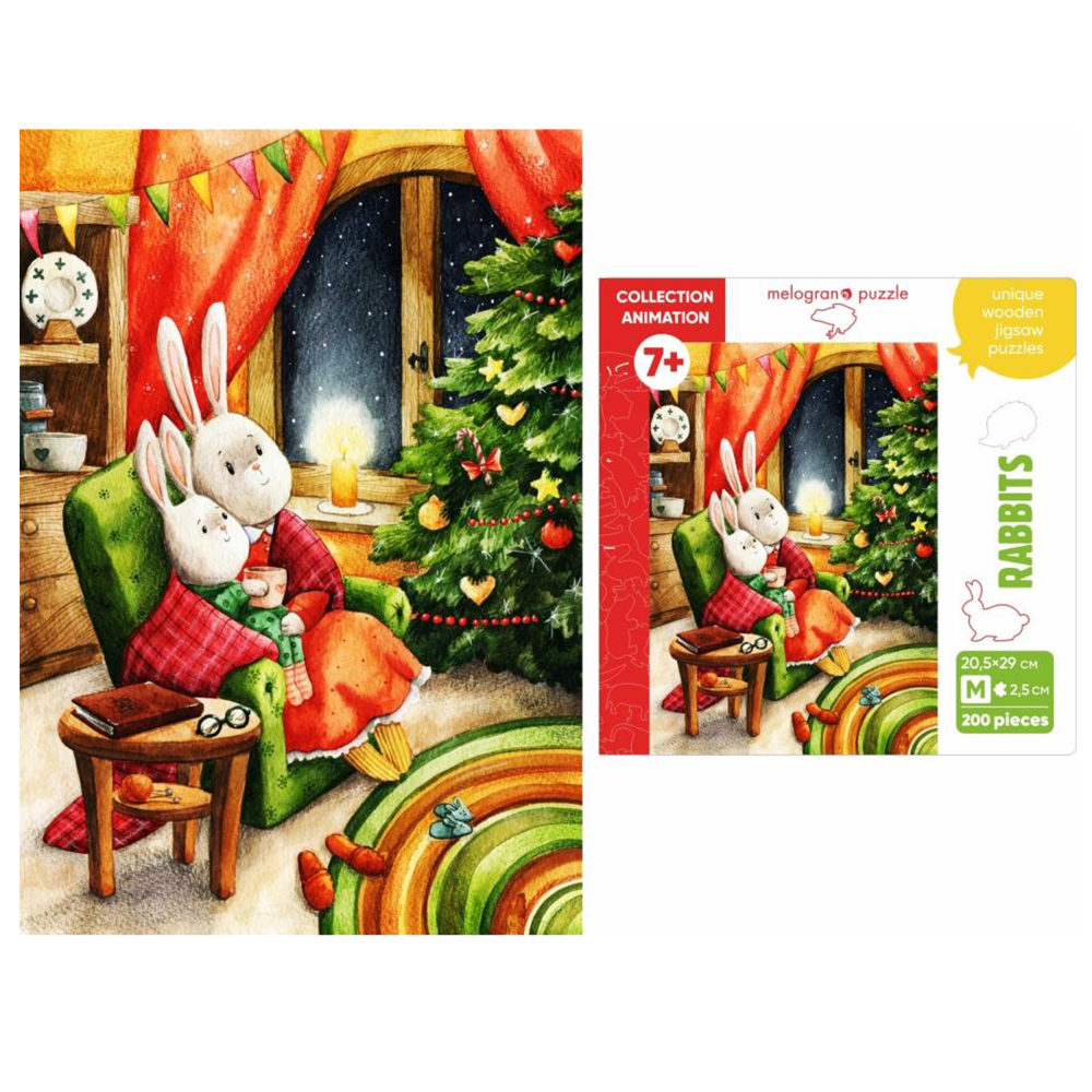 Деревянные пазлы Collection Animation Новогодняя елка, 120 деталей, 20,5х29 см, 12+