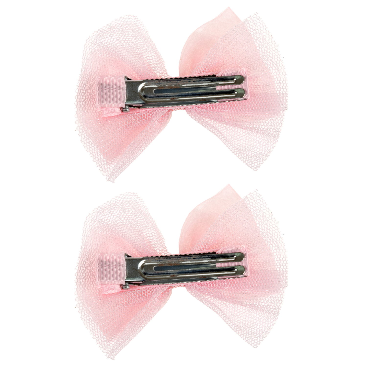 Заколки для волос Lukky Fashion Бантик Шифон и Шёлк, детские, для девочки, зажимы, 3 цвета в ассортименте, набор 2 шт.