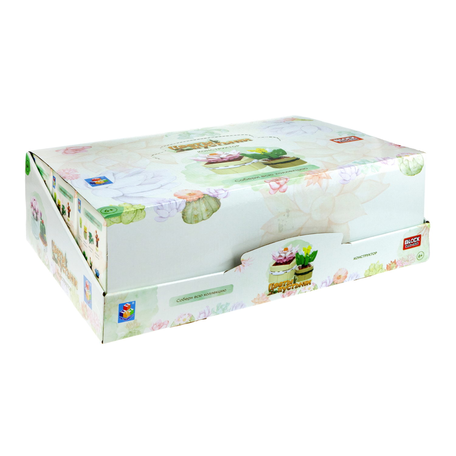 1TOY конструктор Blockformers "Цветы пустыни", 12 видов в ассортименте
