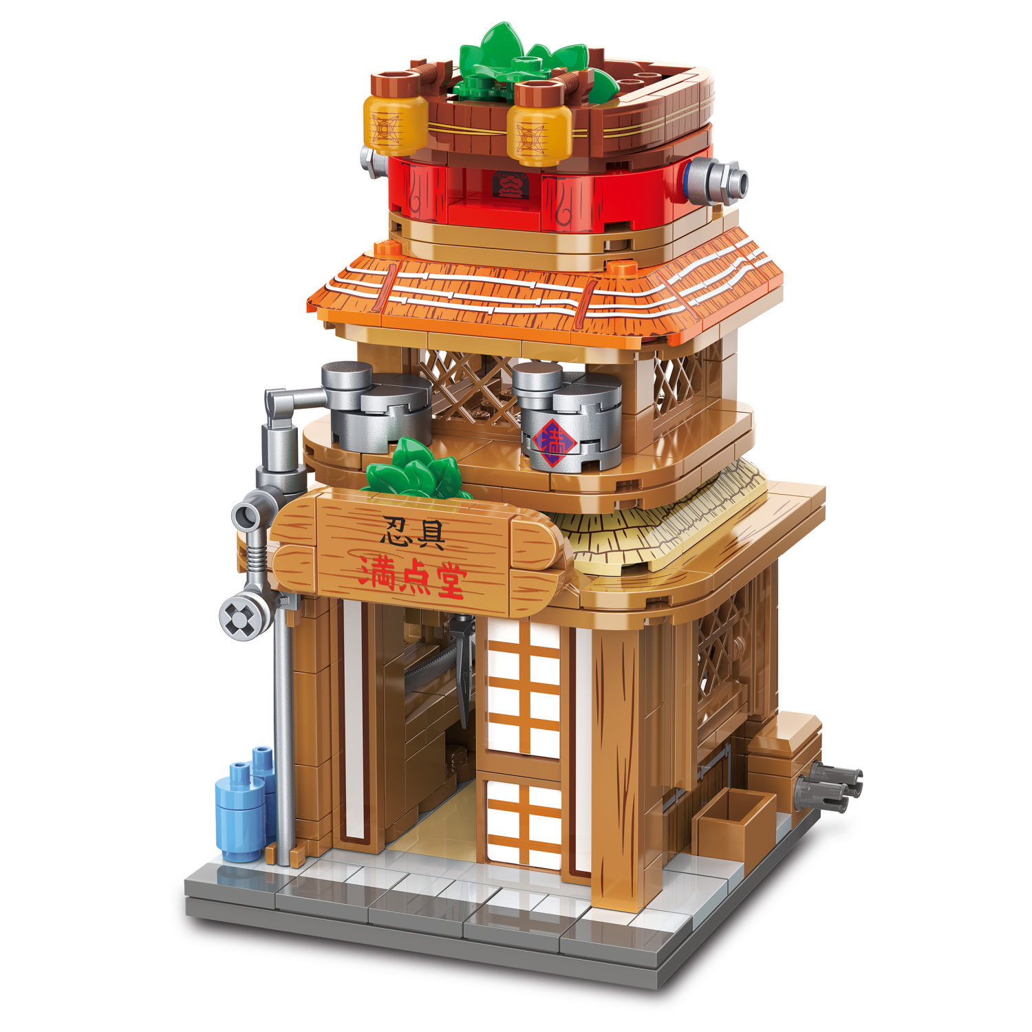 Naruto конструктор "Оружейный магазин Ниндзя" для мальчиков и девочек, 325 деталей