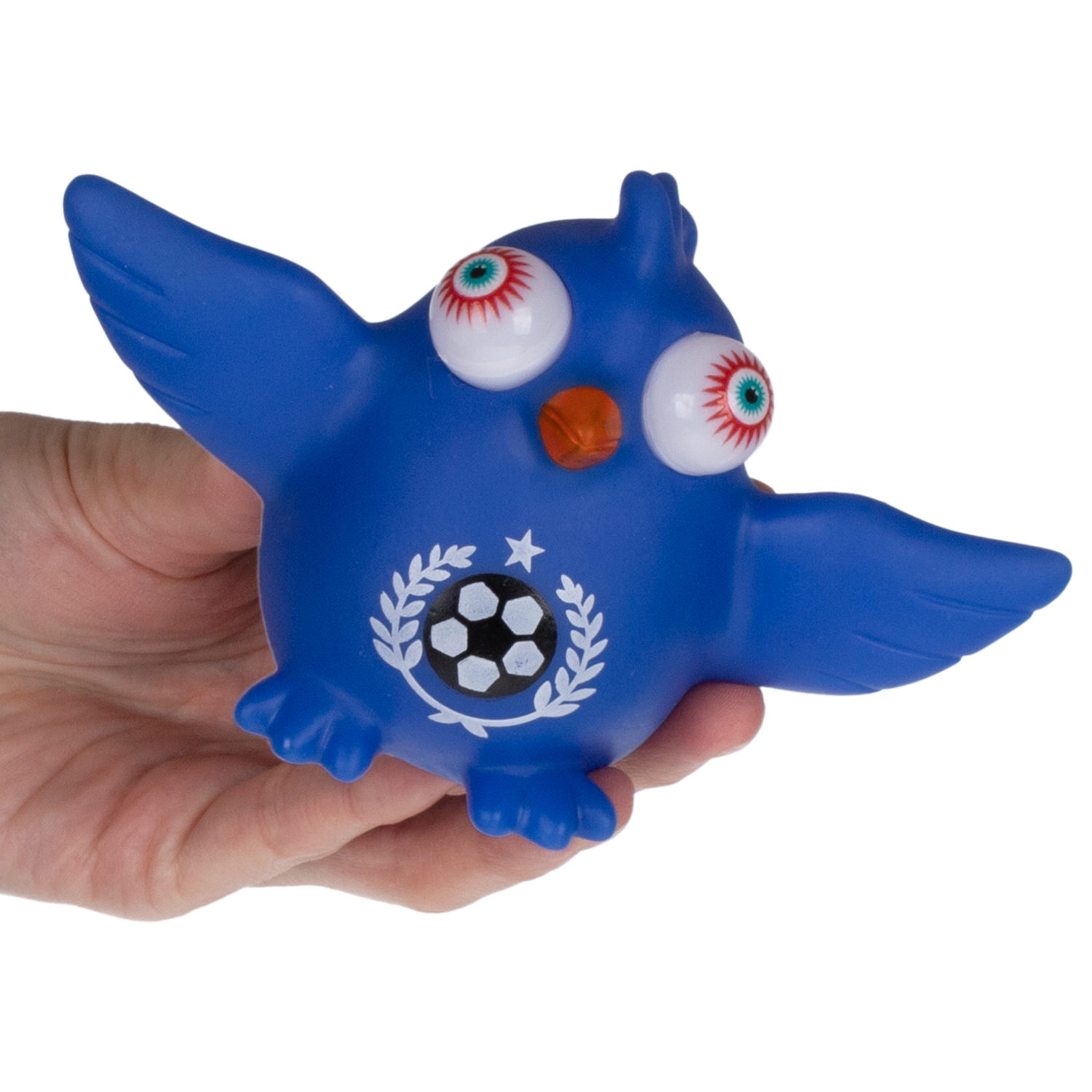 1TOY Пучеглаз-антистресс "Птицы" 7х6x5 см, синий