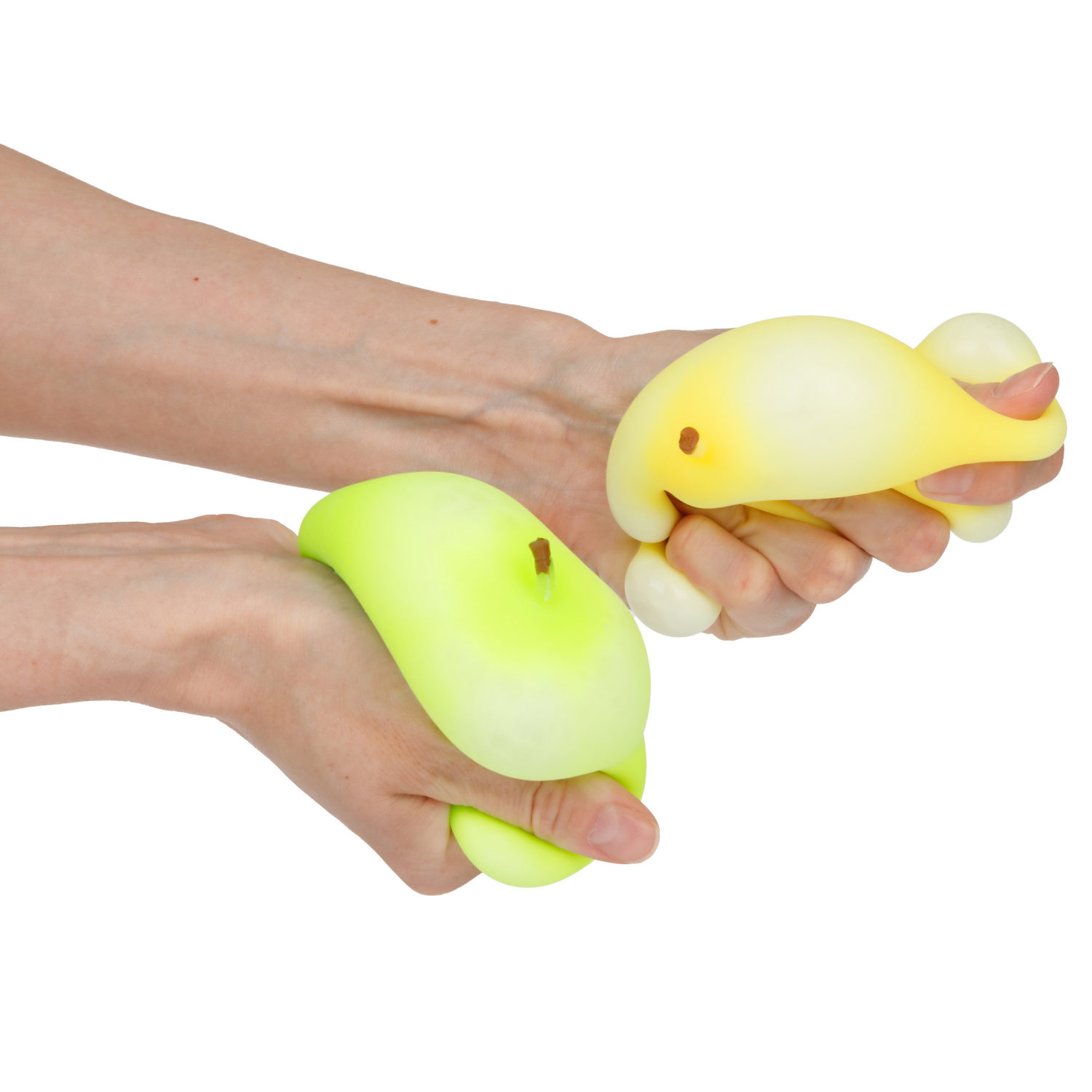 Набор антистресс-игрушек для рук 1TOY Крутой замес Супермаркет яблоко голден, 6 см