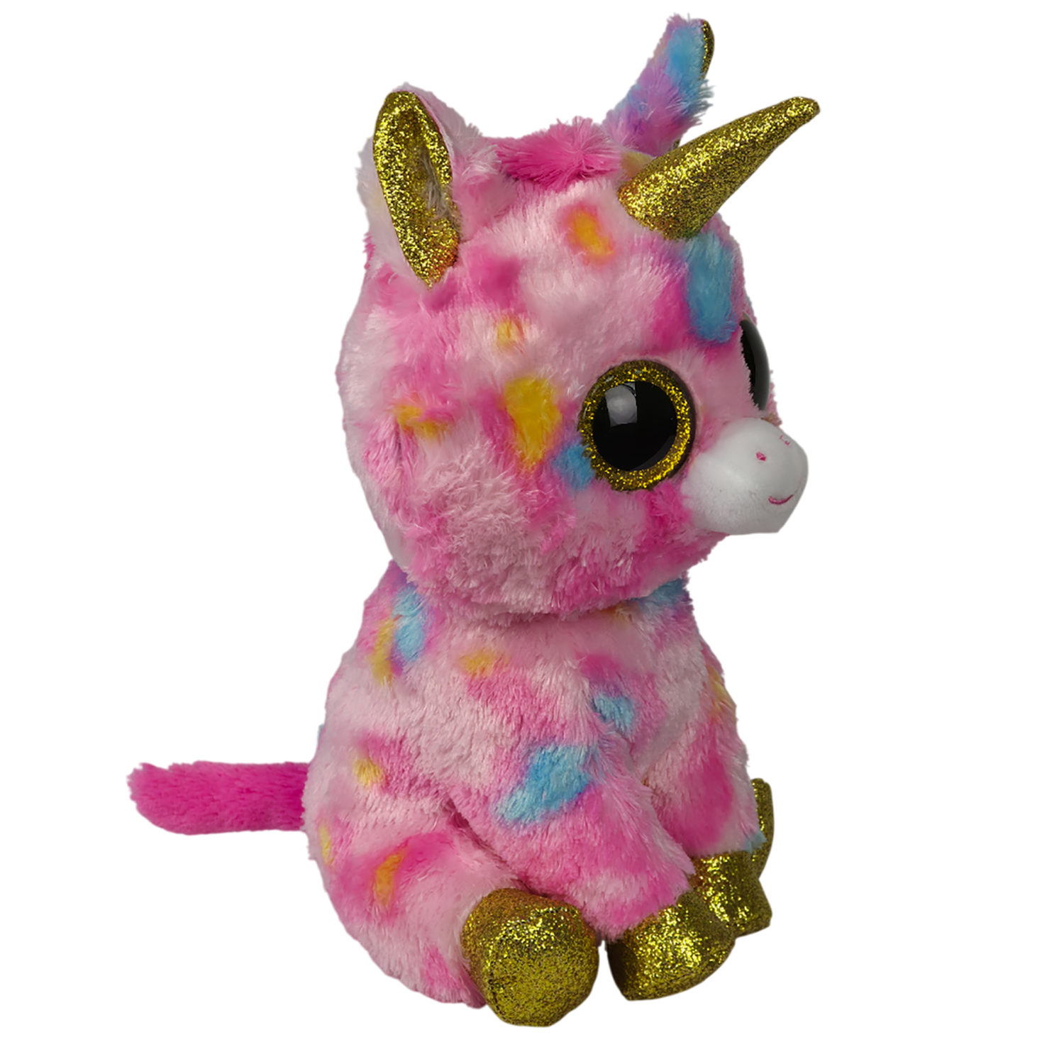 Мягкая игрушка TY Beanie Boo's разноцветный единорог Fantasia, 25 см