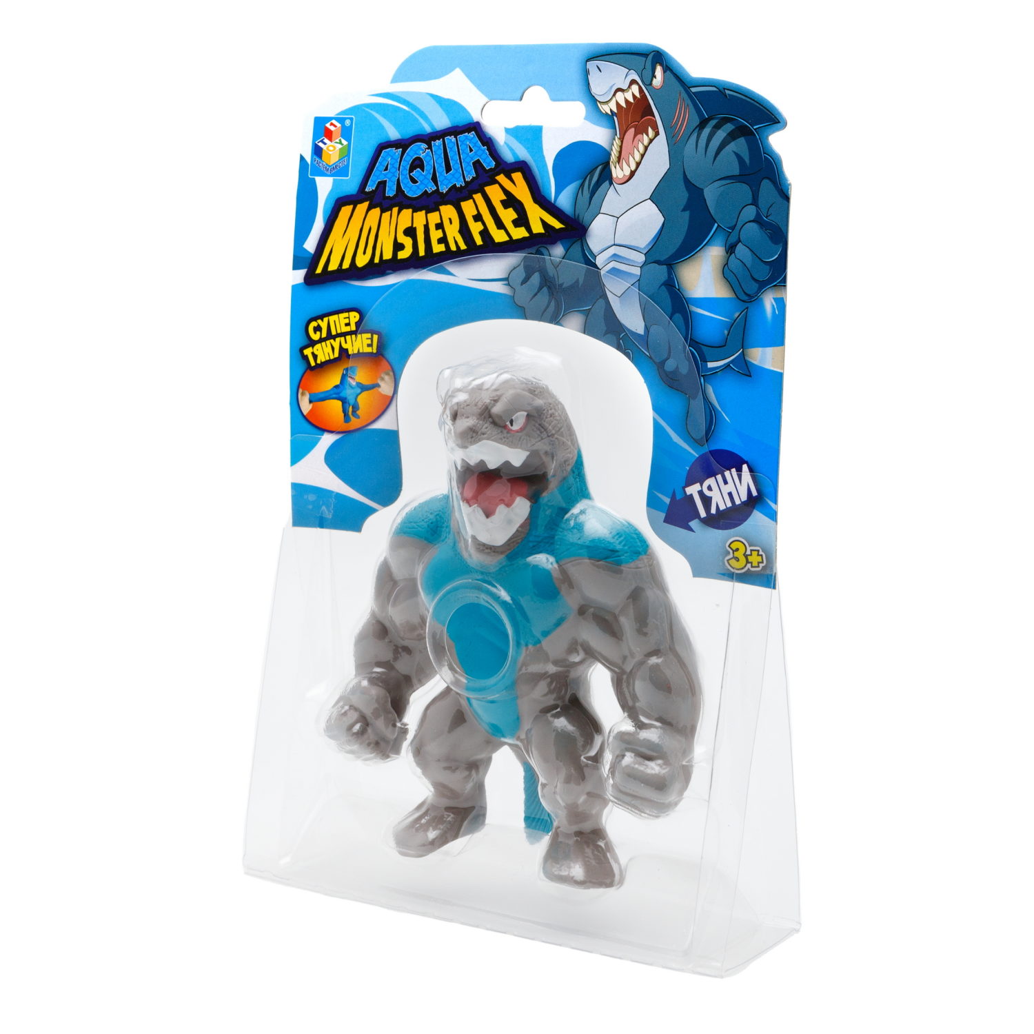 1Toy Игрушка для мальчика, тянучка монстр MONSTER FLEX AQUA, антистресс, 14 видов в ассортименте