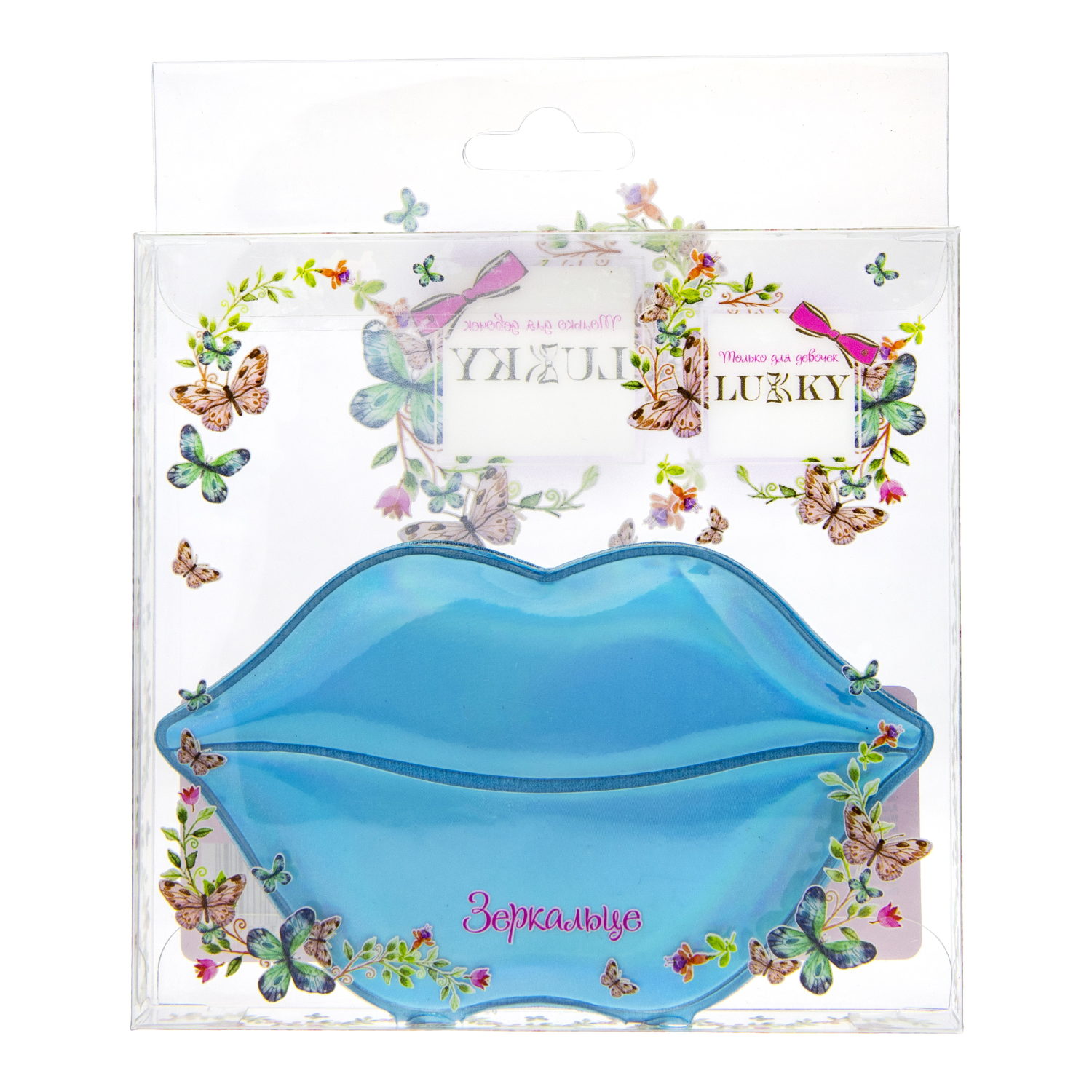 Lukky зеркальце карманное "Губы"