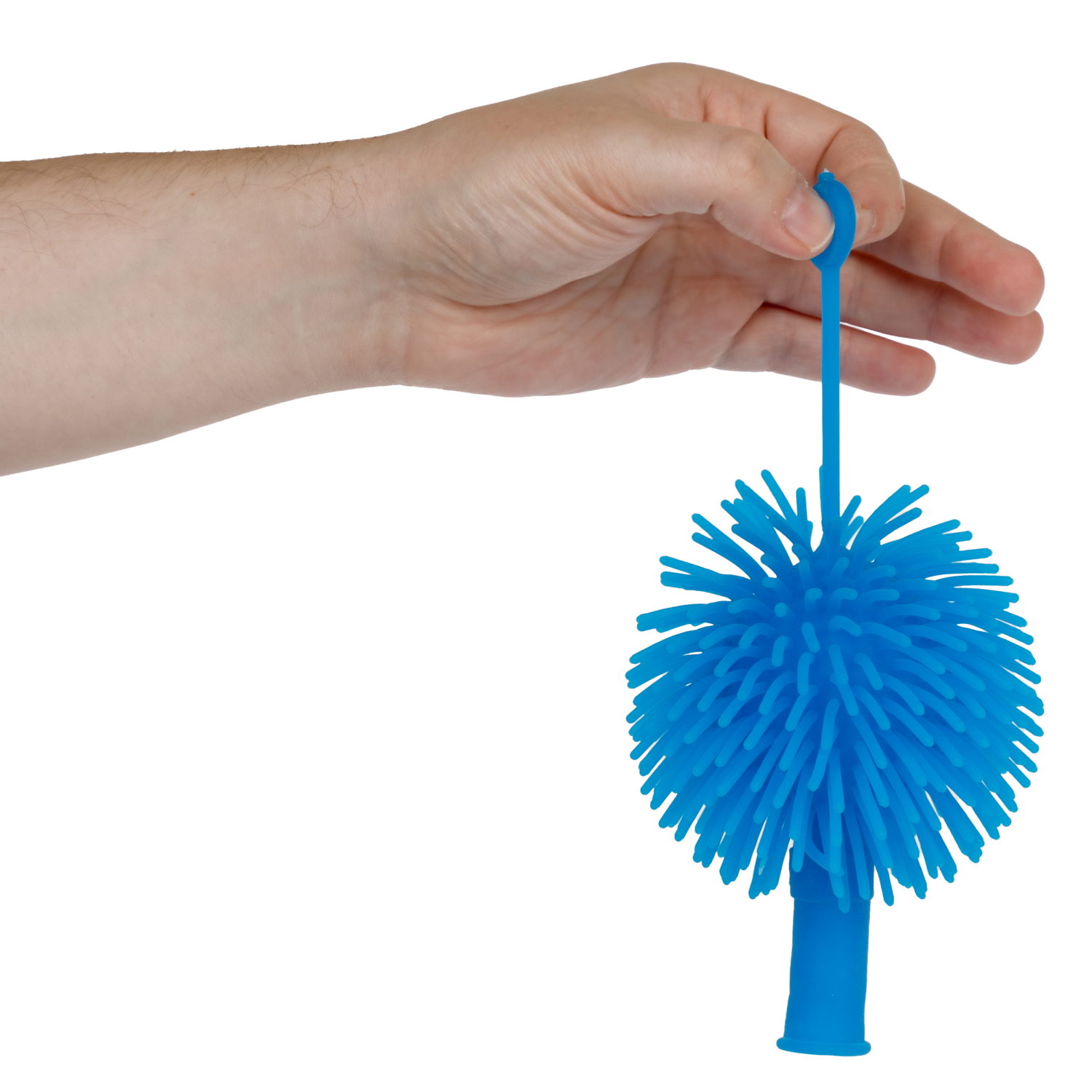 Игрушка ДУТИКИ 1TOY Ёжик йо-йо, максимальный размер 20 см, синий