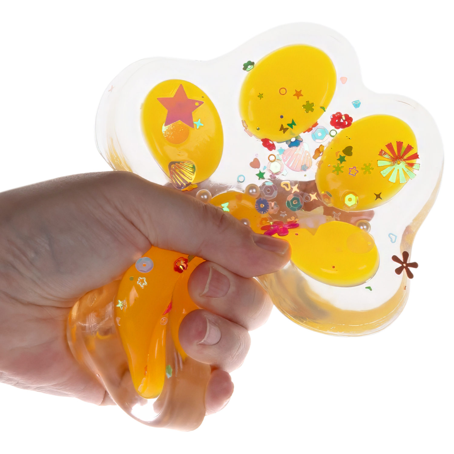 Таба лапа прозрачная 1TOY Крутой замес, большая, 14х3,5 см