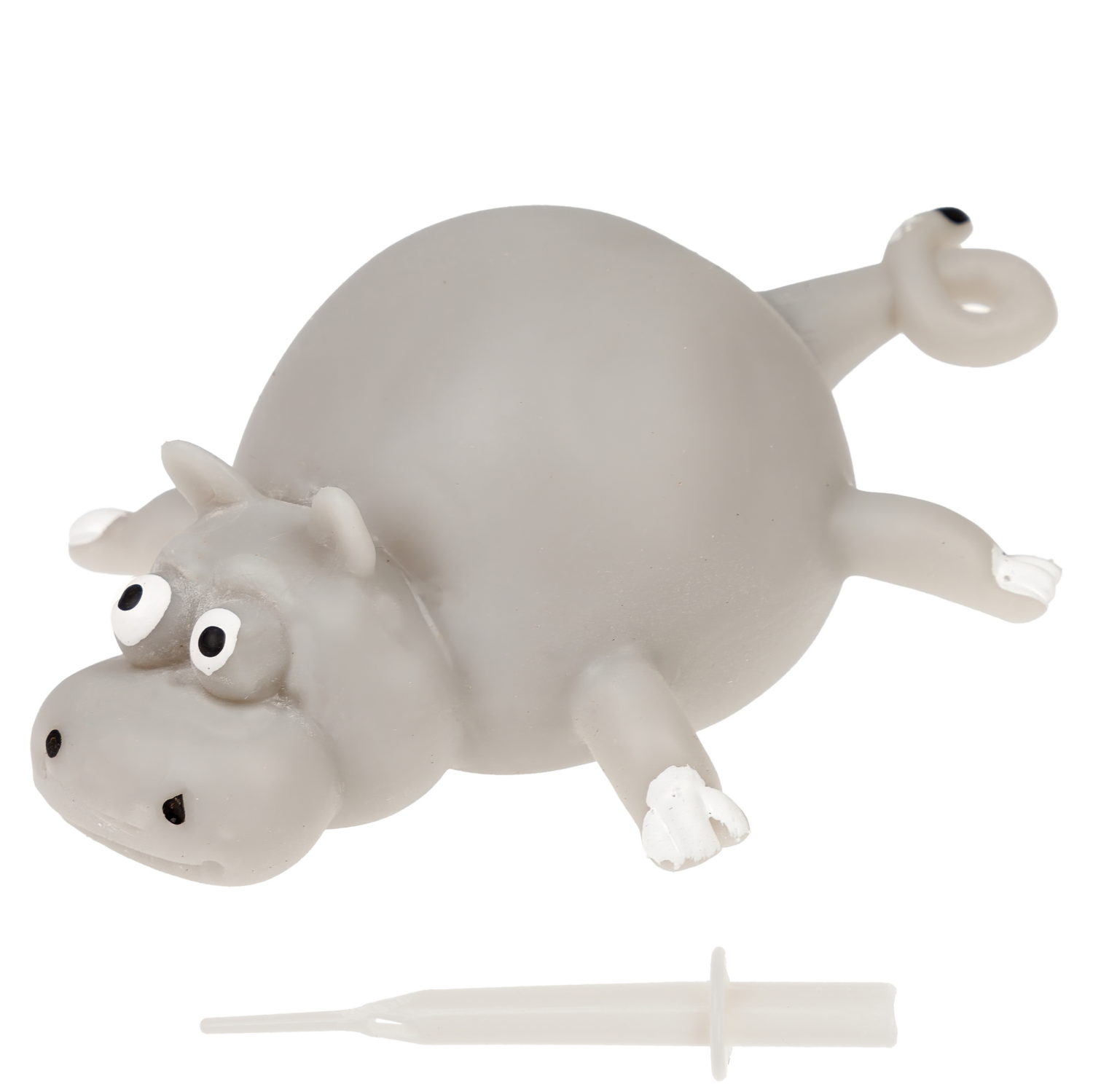 Игрушка ДУТИКИ 1TOY Животные, максимальный размер 30 см, бегемот