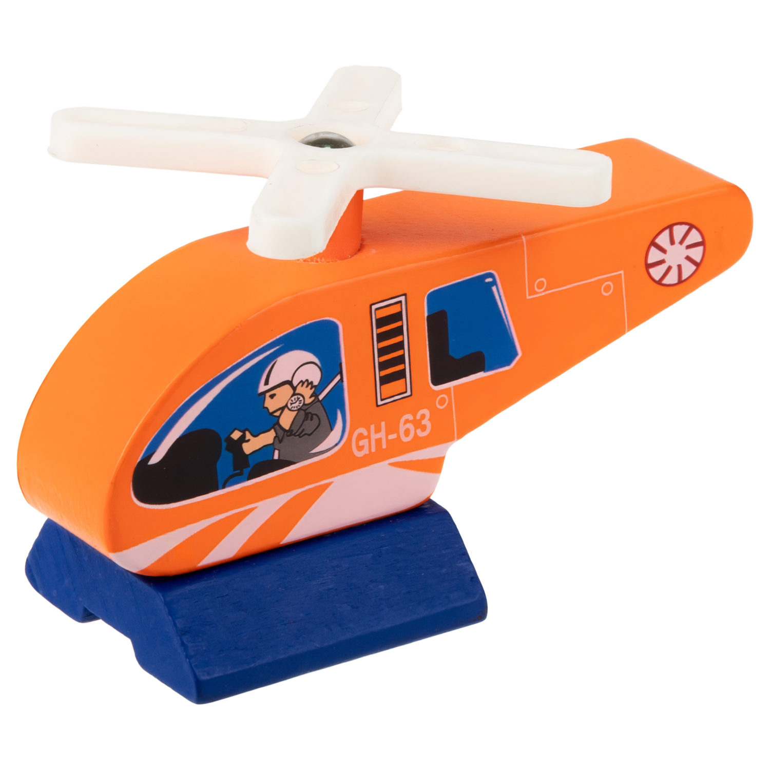 1TOY Goodok наб. аксессуаров для ж/д «Хелипорт»:дерев.станция-тоннель с вертолетной площадкой на крыше,с рельсами,вертолетом,кор.