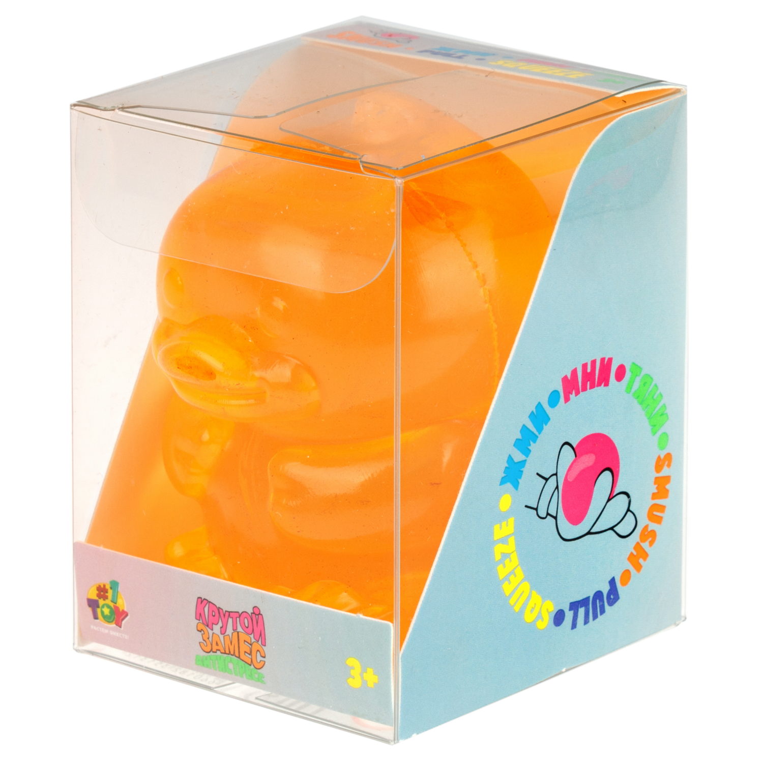 Игрушка-антистресс 1TOY Крутой замес Супергель Утка, 8х5х5 см, в ассортименте