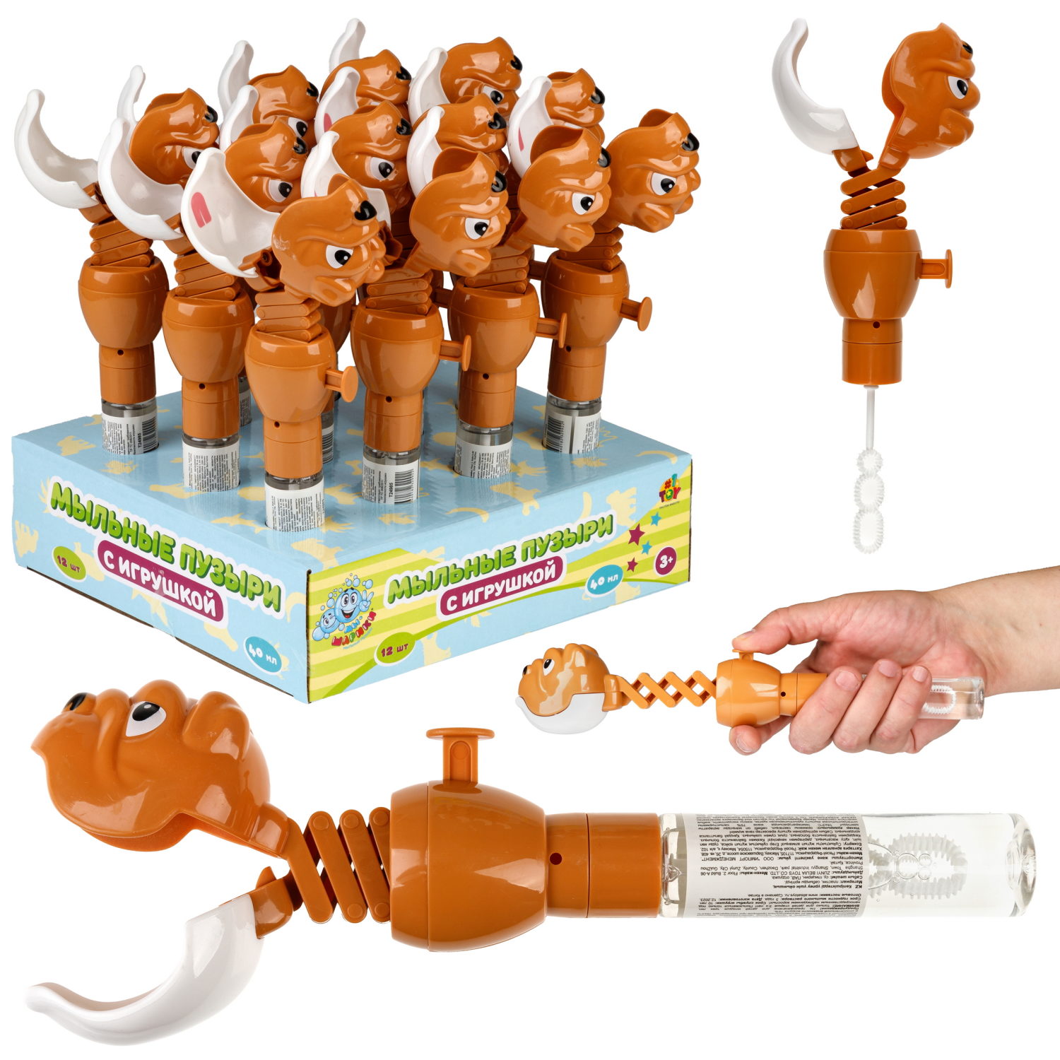 Мыльные пузыри 1TOY Мы-шарики! Бульдог, 40 мл
