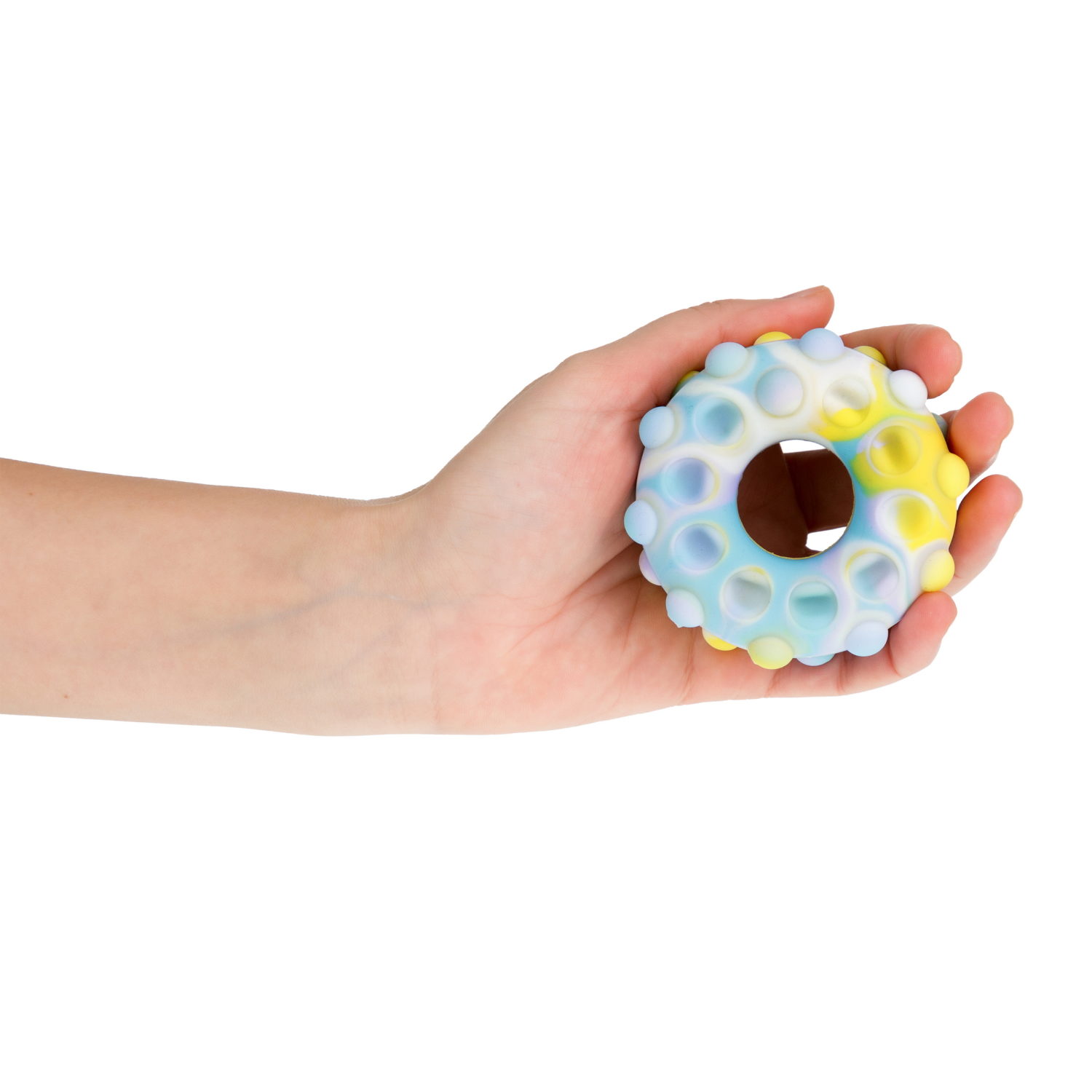 1toy Жмяка Hit Pop It "Пончик" 7 см, 3 вида в асс.