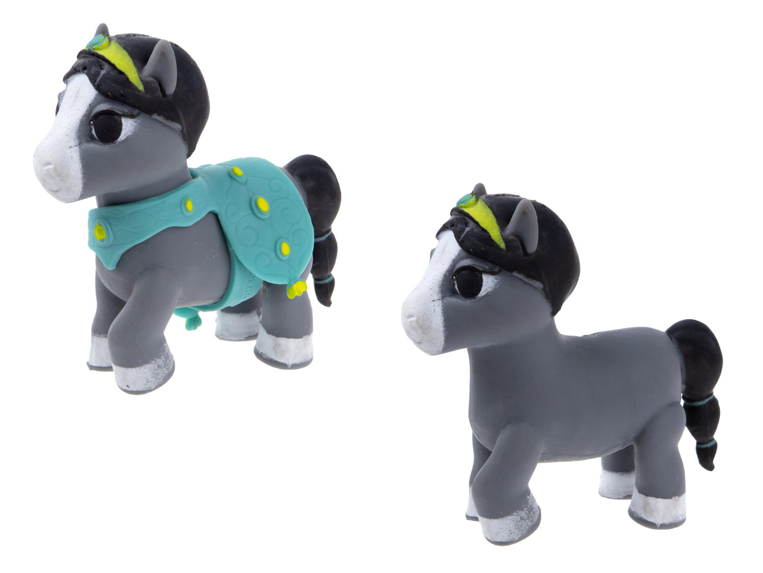 1TOY Пони на фасоне, пони тянущиеся в костюмчиках, 10см, 12 видов, пакет с окном, 12 шт в д/б