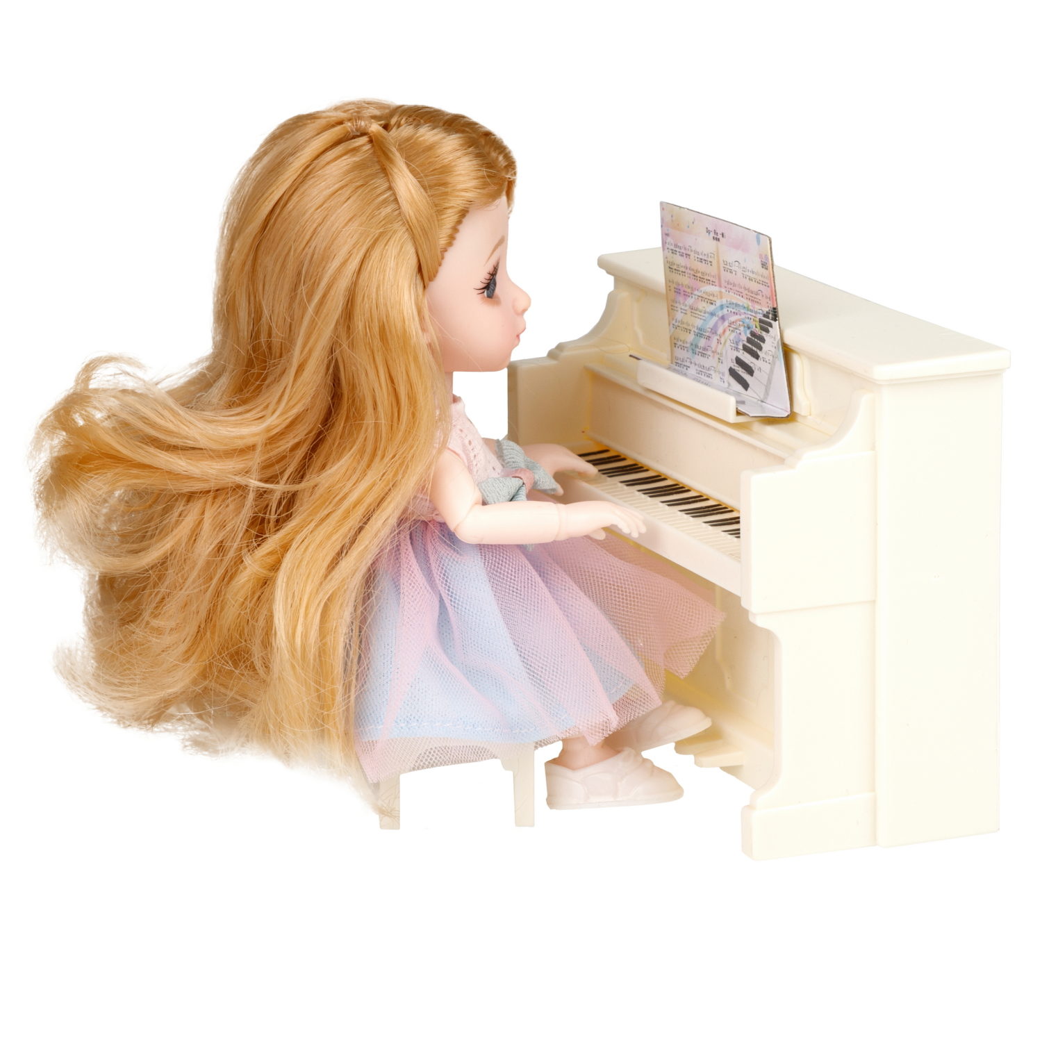 Alisa Kawaii mini, набор "Пианистка", кукла 15,2 см