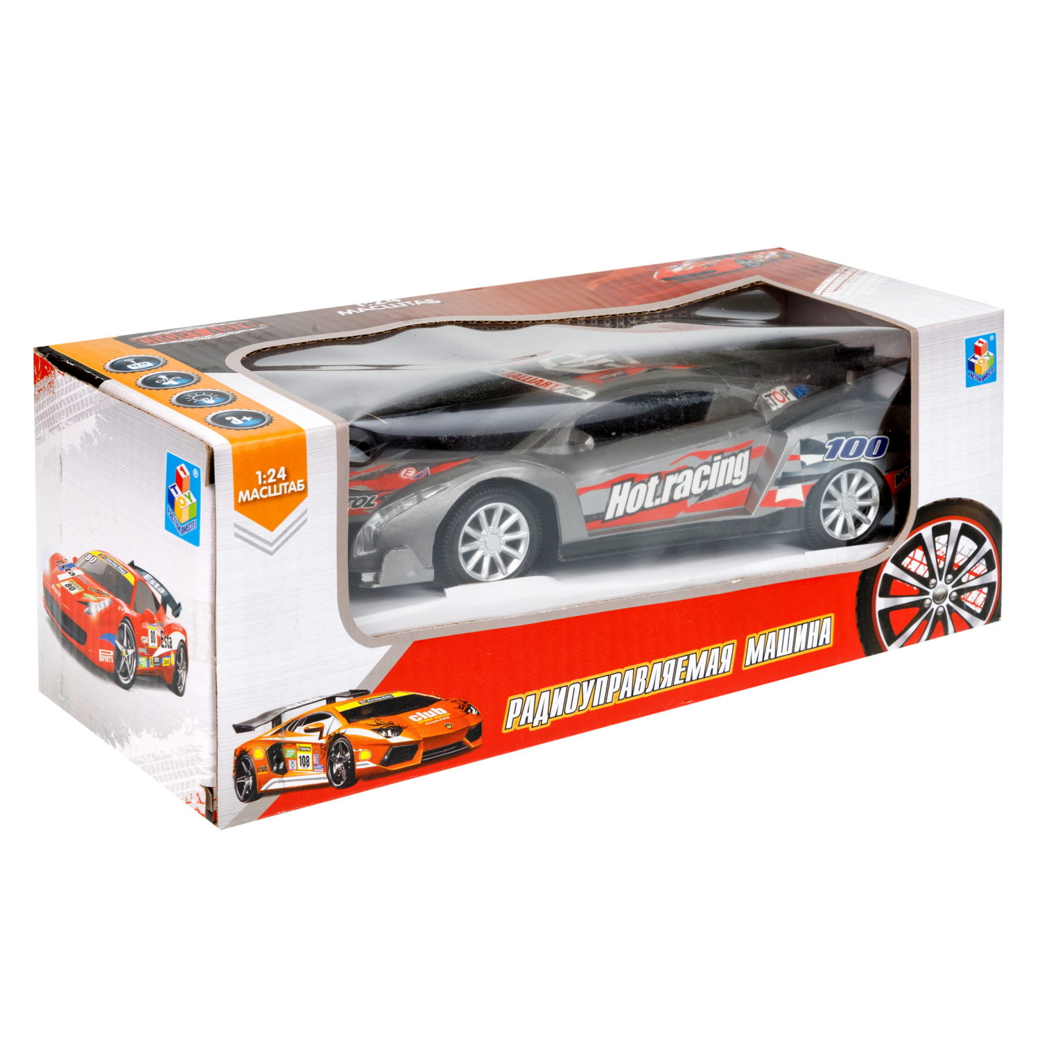 Машинка на пульте управления 1TOY со светом