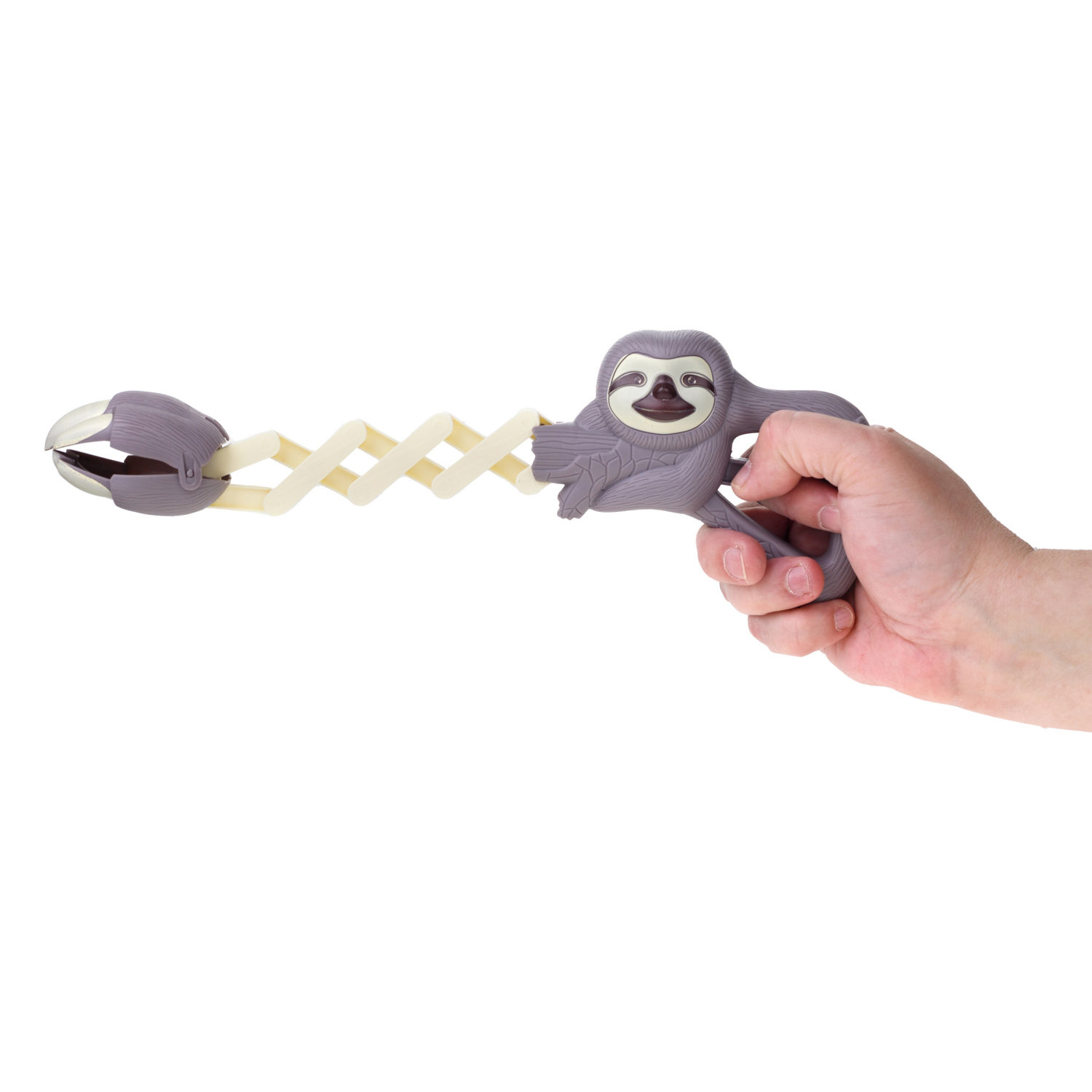 1TOY Хваталка в виде головы животного 24 см., 8 видов в ассорт., бирка, сетка