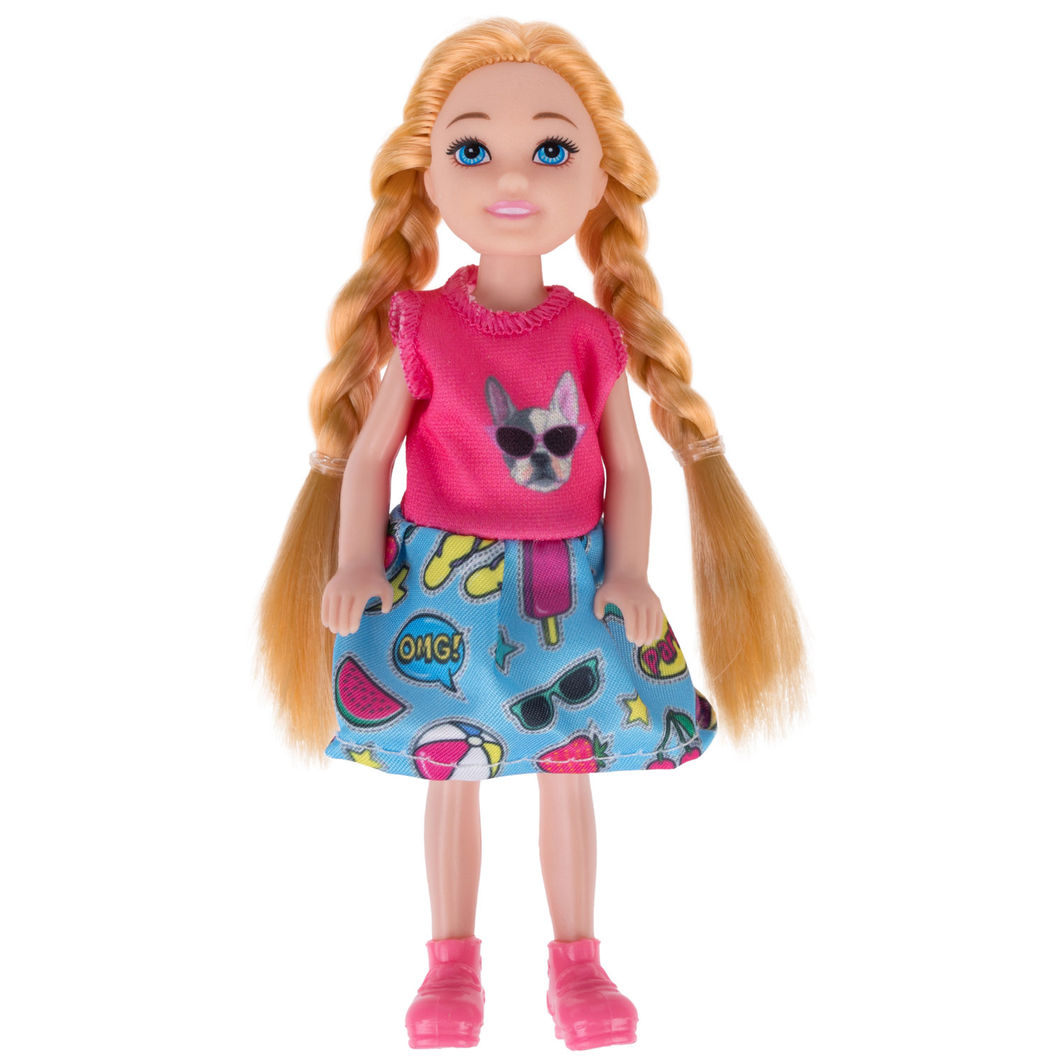 Кукла Alisa Little Love 15,2 см, блондинка, с двумя питомцами и аксессуарами