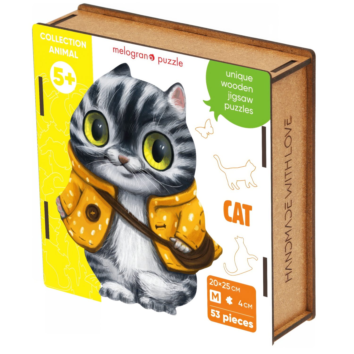 Пазлы Collection Animals Кот в курточке, 53 детали