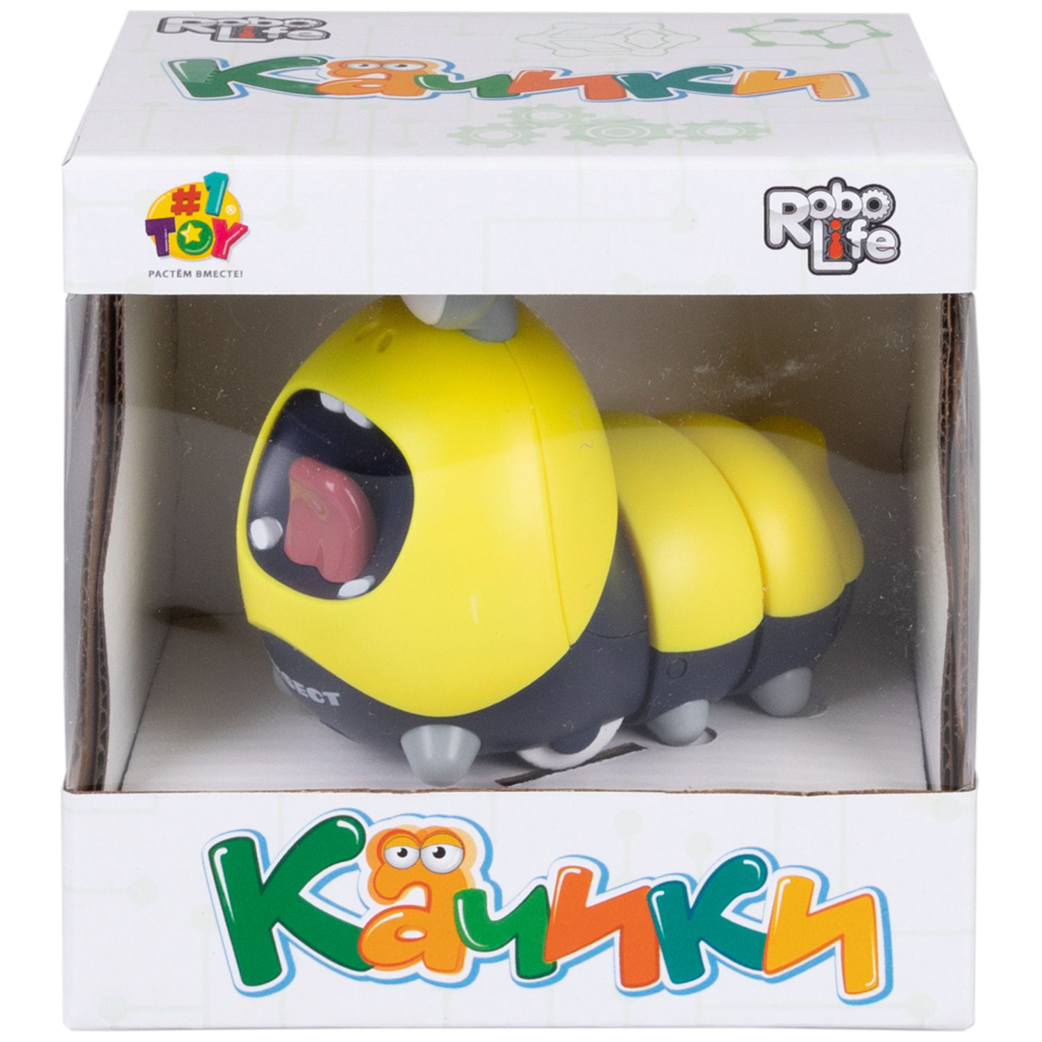 1toy Robolife Качики "Личинка на вечеринке" на батарейках,, 9,5*6,5*8,5 см