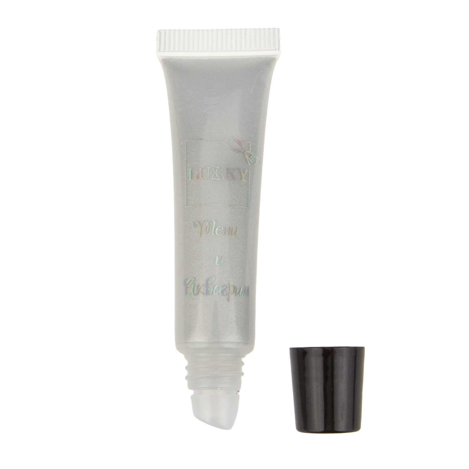 Аквагрим и жидкие тени LUKKY 2-в-1 для век, серебристый цвет