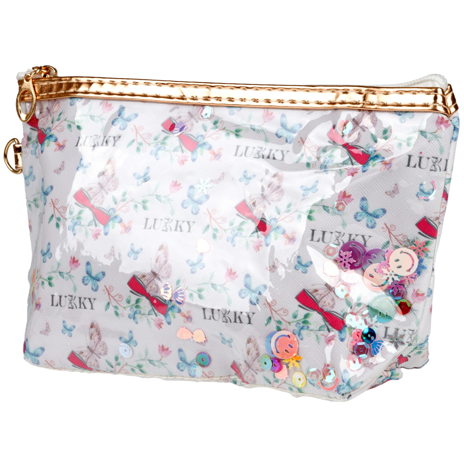 Косметичка с подвижными блёстками Lukky Lukky Style, 22*14*7 см