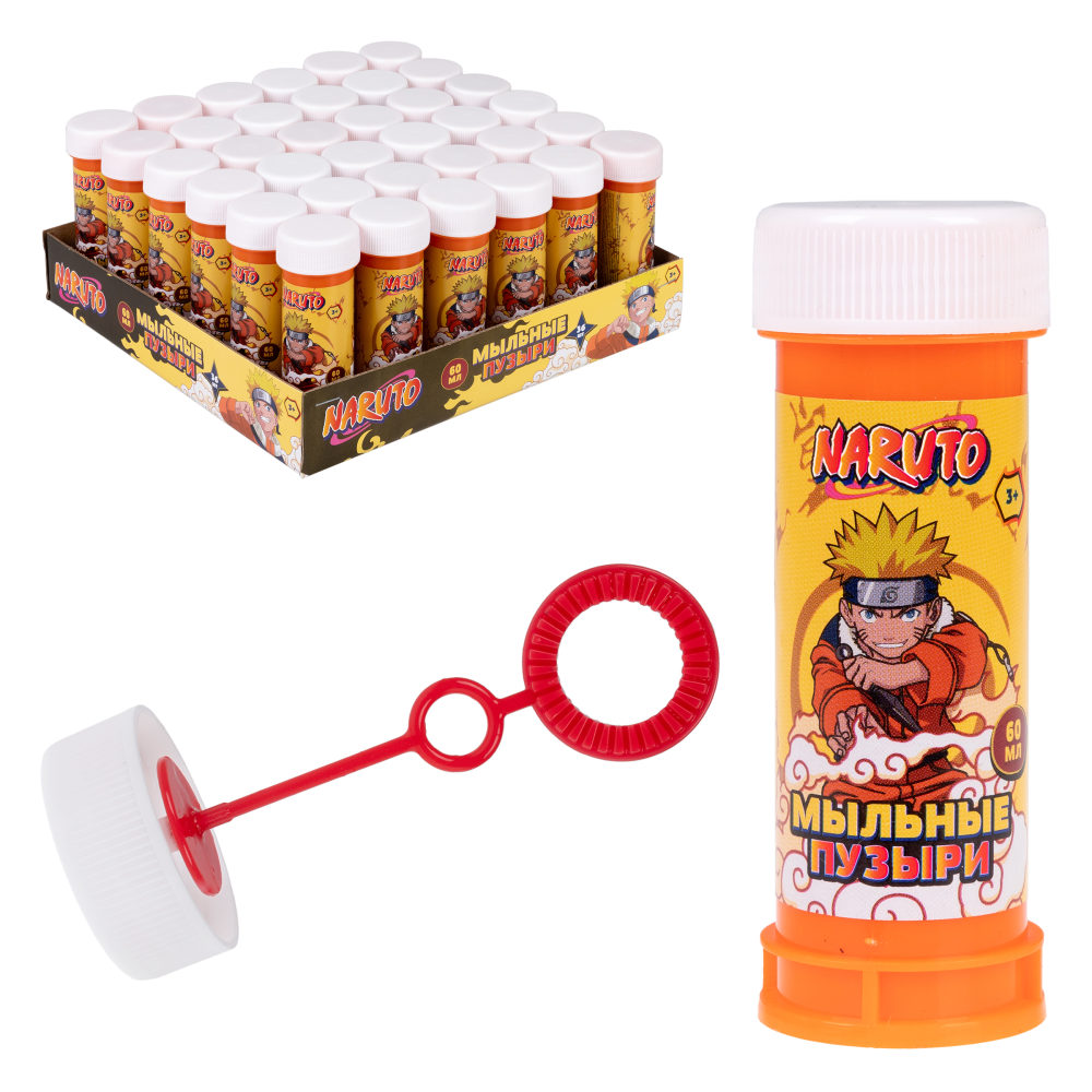 Мыльные пузыри 1TOY Наруто, 60 мл